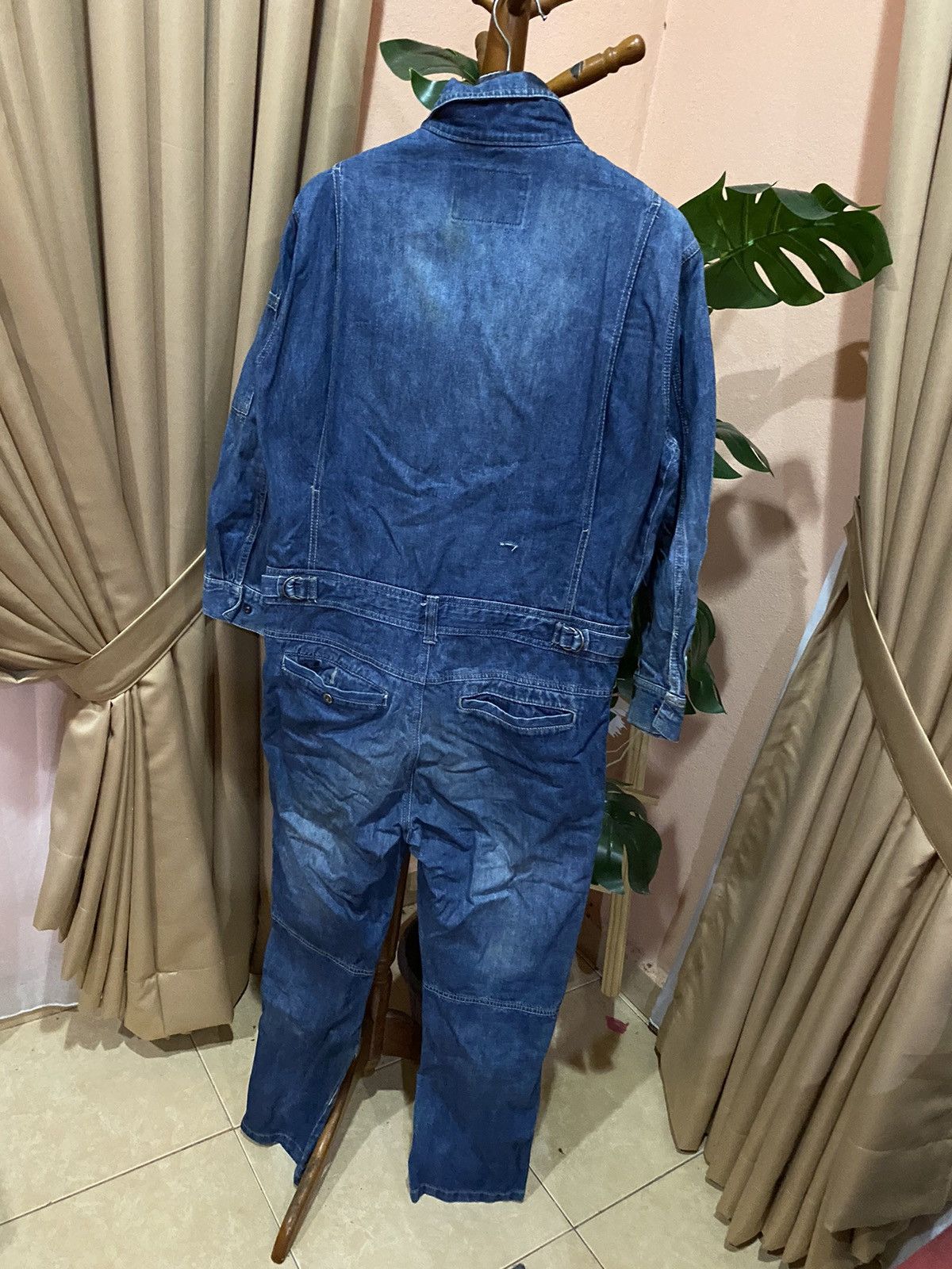 Vintage Zack Styles Gold Vintage Denim Jumpsuit: Timeless Workwear Size US 32 / EU 48 - 8 Thumbnail