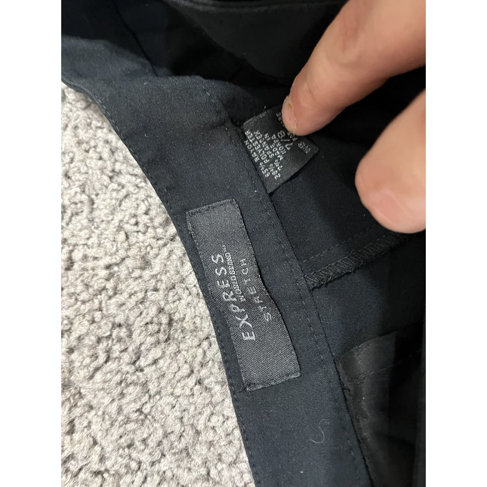 Express EXPRESS Dress Pants - Women - World Brand Stretch SZ 7/8 - 30" Inseam - Black - Knit Spandex Workwear / Casual Trousers Size 28" / US 6 / IT 42 - 5 Thumbnail