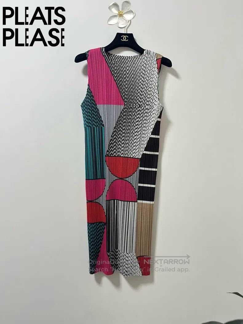 Issey Miyake Issey Miyake Color-block Pattern Dress Size M / US 6-8 / IT 42-44 - 1 Thumbnail