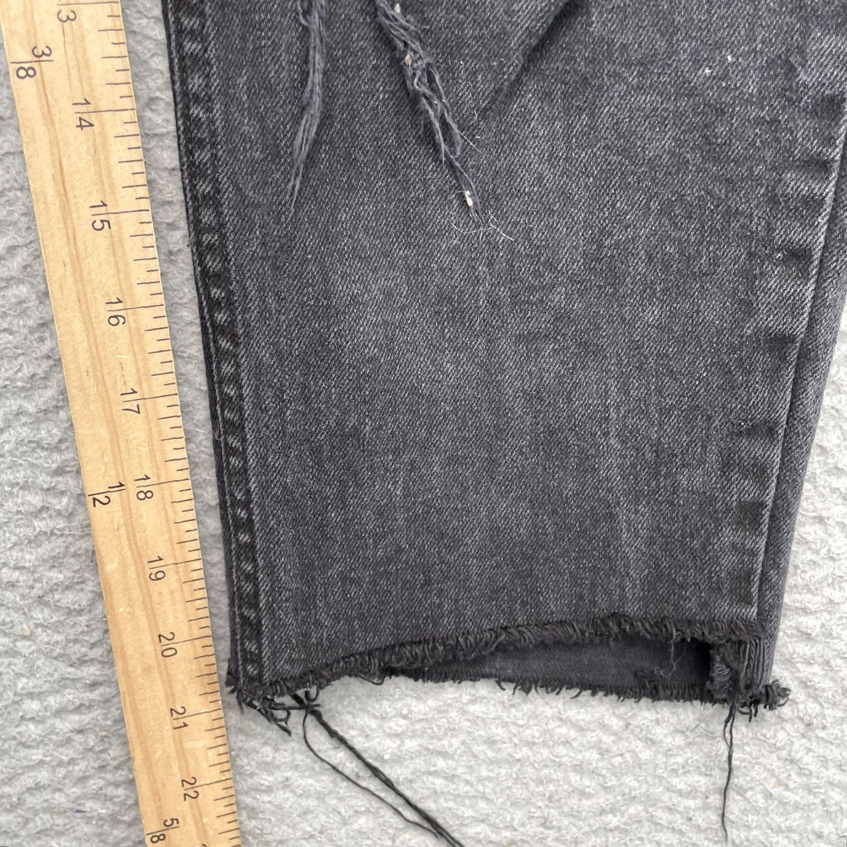 Pacsun Pacsun Jeans 33x21 Black Crop Indie Skater Academia Grunge Stacked Skinny Mens Size US 33 - 4 Thumbnail