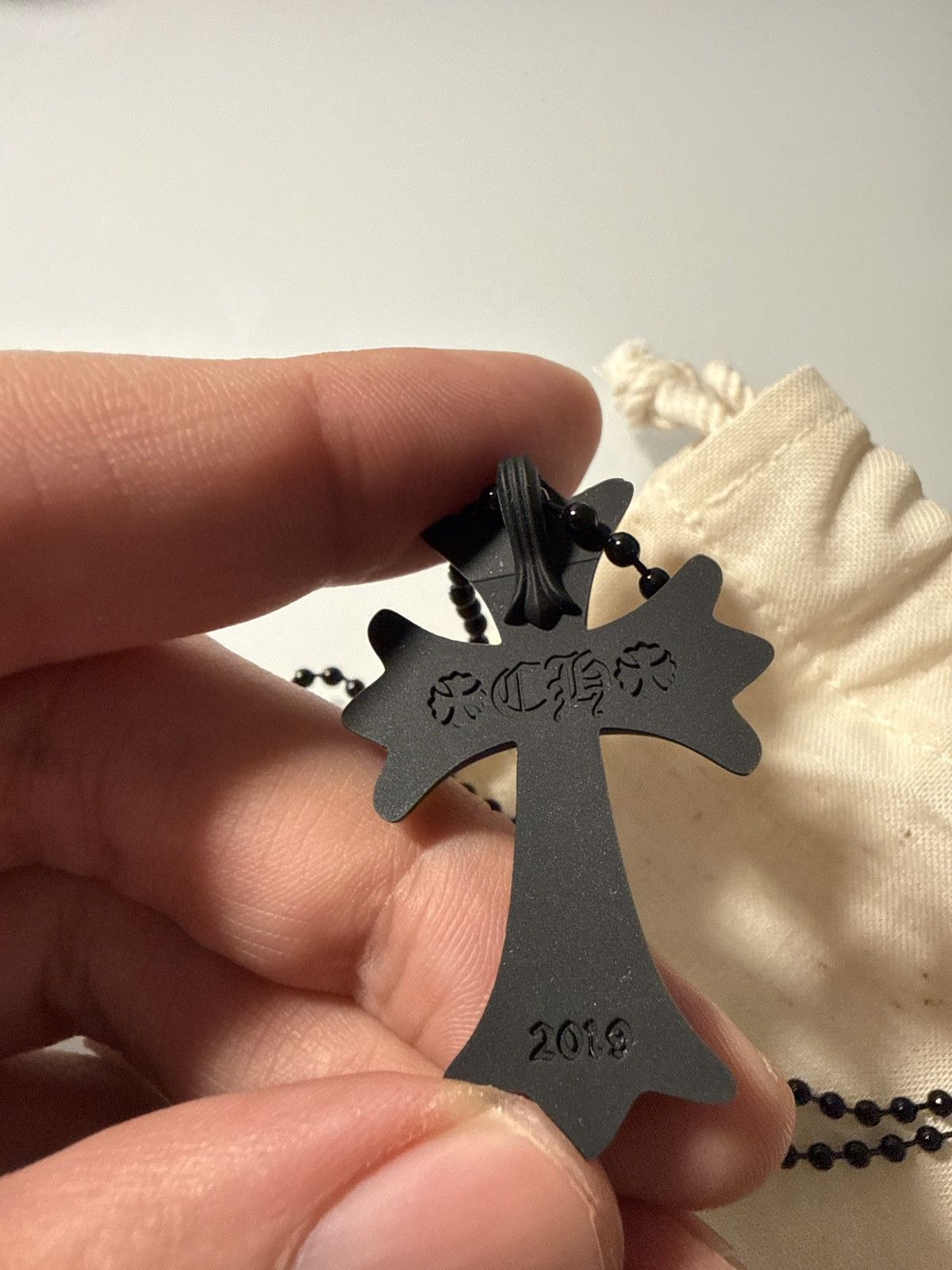 Chrome Hearts Silichrome Cross Pendant and Ball Chain Size ONE SIZE - 5 Thumbnail
