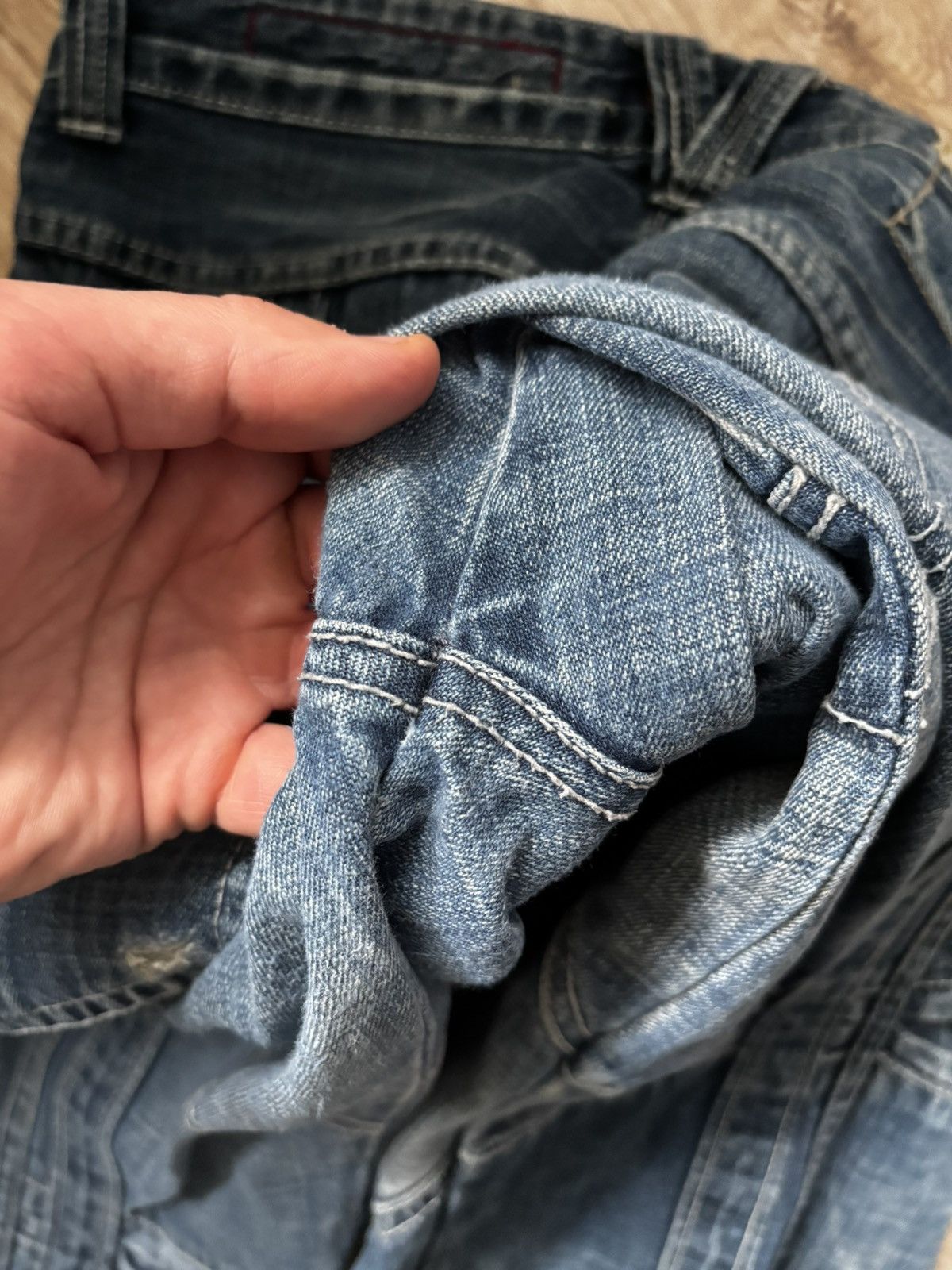 TOUGH JEANSMITH patchwork distressed jeans