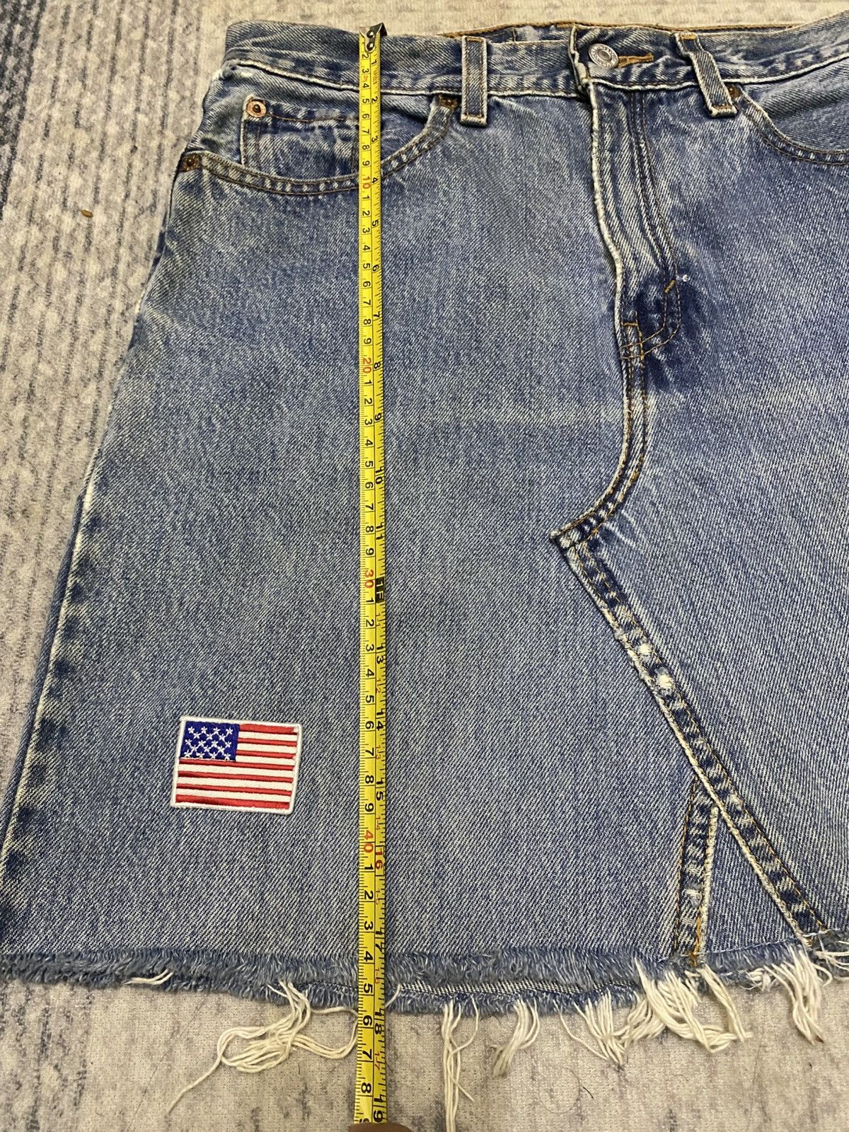 Custommade × Levi's Made & Crafted × Levi's Vintage Clothing Vintage Levis 560 RAW SEAM SKIRT CUSTOM Size 28" / US 6 / IT 42 - 9 Thumbnail