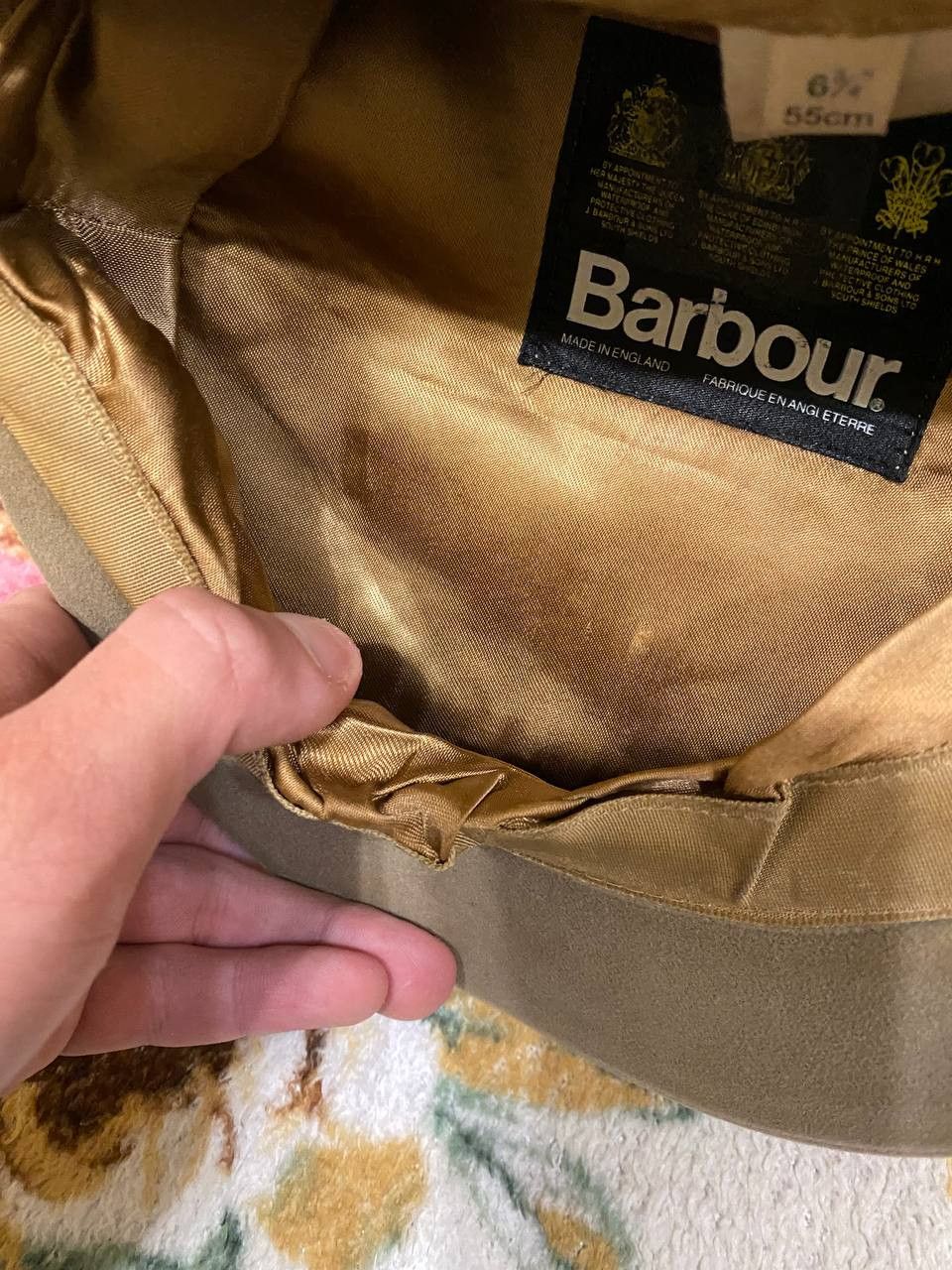 Barbour Barbour Men's Wax Flat Cap Size 6 3/4 Sylkoil Peaky Hat Size ONE SIZE - 8 Thumbnail