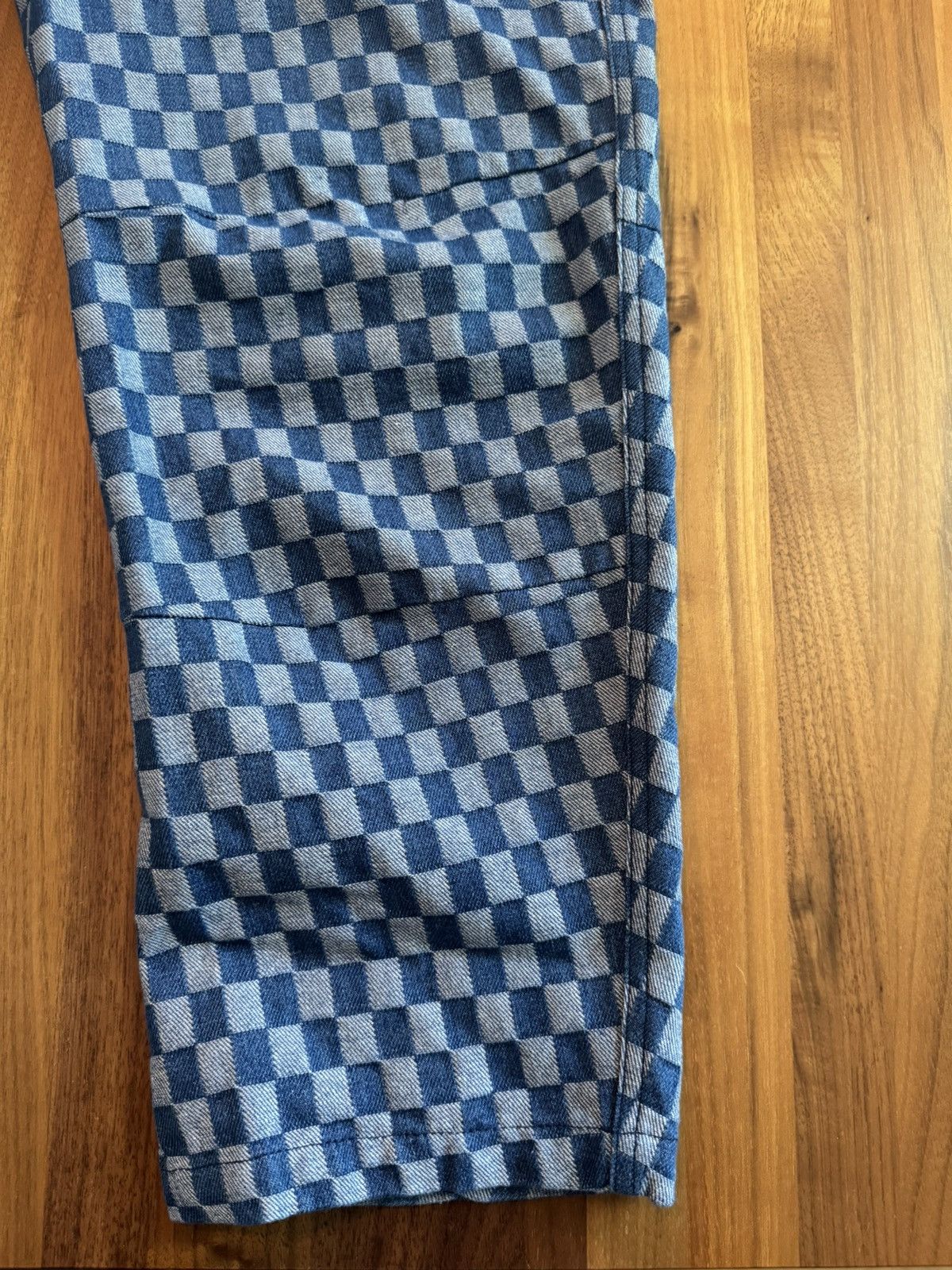 FRIED RICE Check Wrap Pants - Blue Size US 30 / EU 46 - 4 Thumbnail