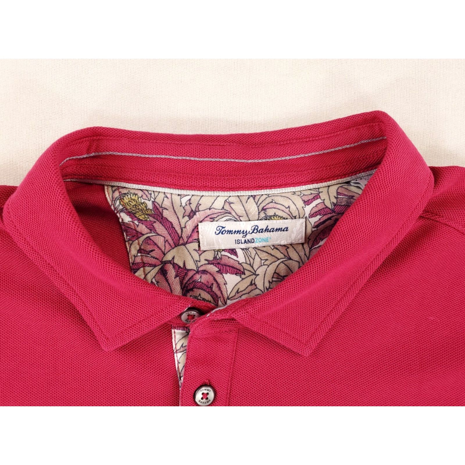 Tommy Bahama Tommy Bahama Island Zone Polo Shirt Short Sleeve Magenta Mens XXL Size US XXL / EU 58 / 5 - 2 Thumbnail
