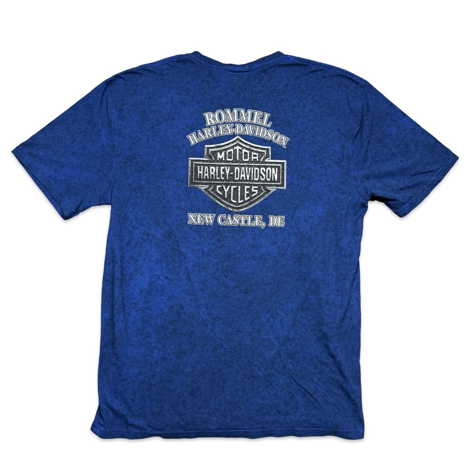 Harley Davidson Harley-Davidson Motorcycle Legendary Blue T-Shirt Size US XL / EU 56 / 4 - 3 Thumbnail