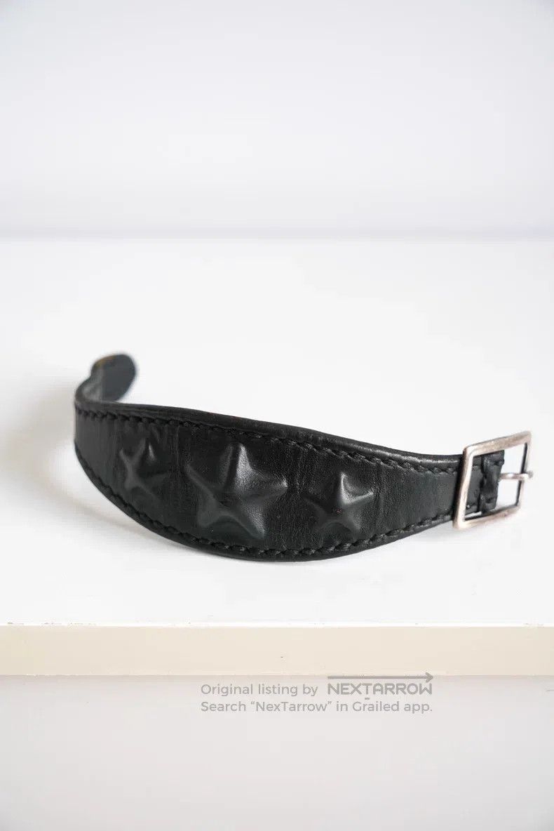 Yohji Yamamoto Yohji Yamamoto Solid Silver Star Leather Bracelet Size ONE SIZE - 1 Thumbnail