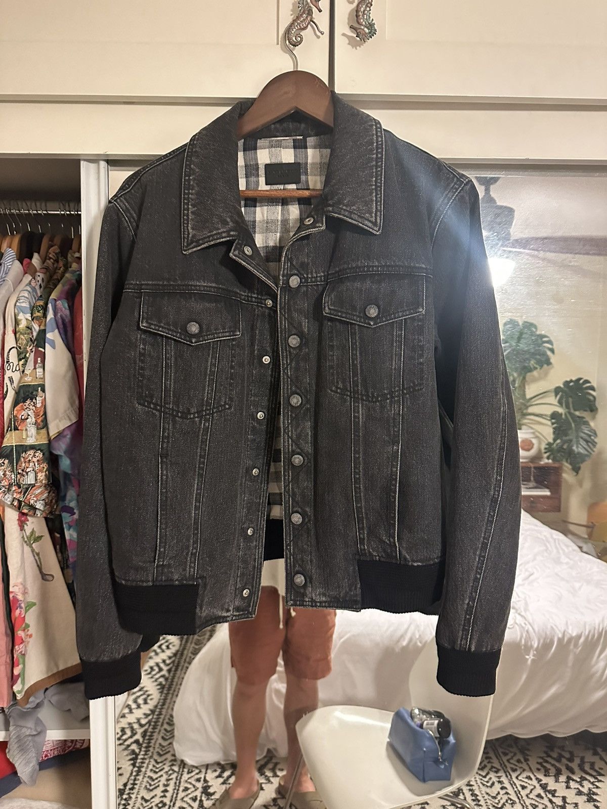 Saint Laurent Paris Saint laurent paris black denim jacket Size US M / EU 48-50 / 2 - 1 Thumbnail