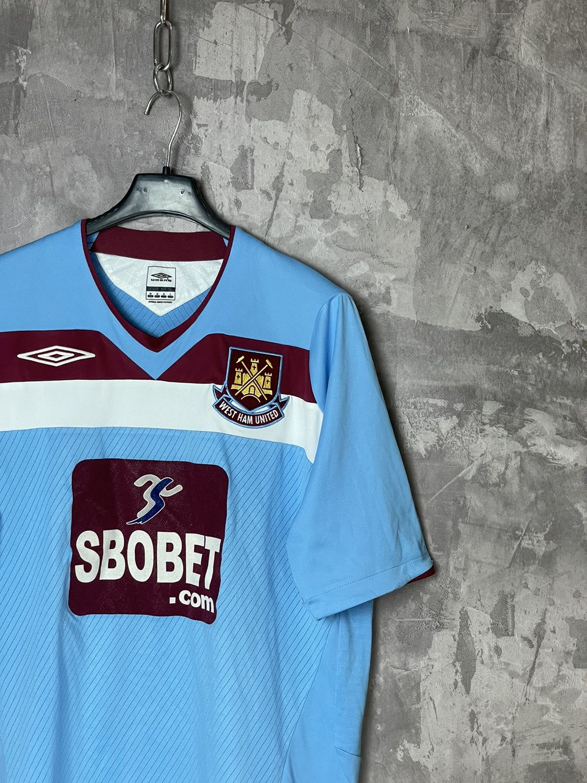 Umbro UMBRO FC WEST HAM UNITED SOCCER JERSEY FOOTBALL SHIRT Size US M / EU 48-50 / 2 - 4 Thumbnail