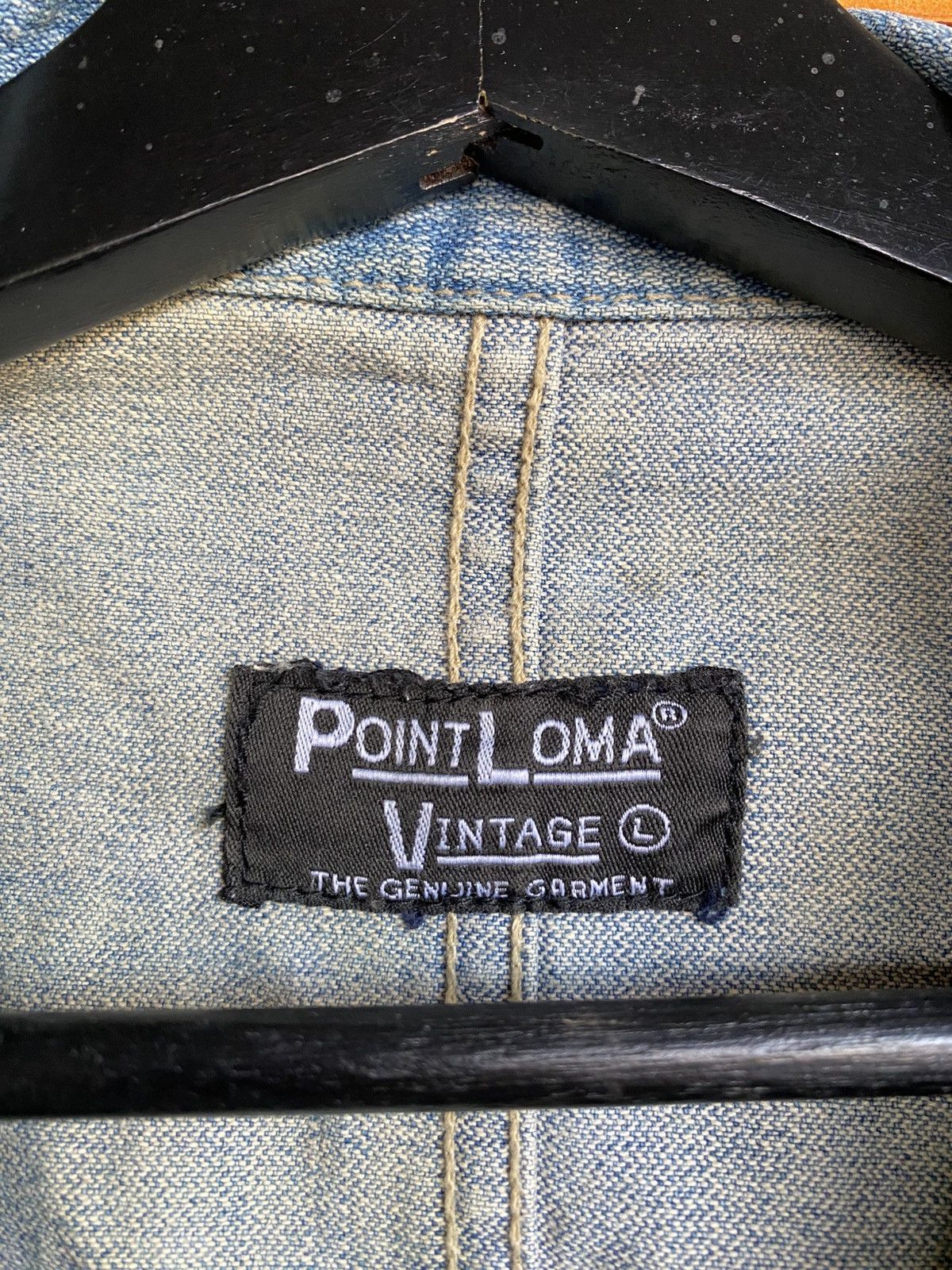 Japanese Brand Point Loma Vintage Denim Blazer Jacket | Distressed Washed Size US M / EU 48-50 / 2 - 7 Thumbnail
