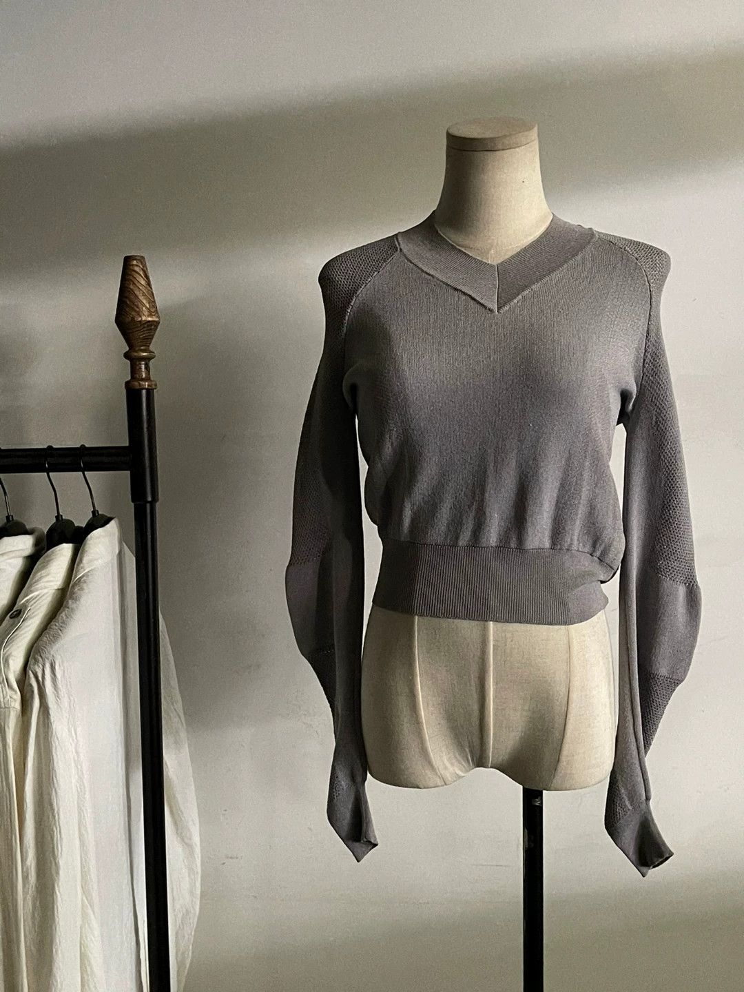 MM6 Maison Margiela Knit Top with Unique Sleeves Size S / US 4 / IT 40 - 1 Thumbnail