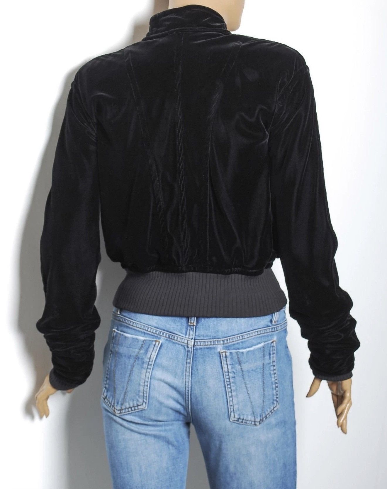 Saint Laurent Paris SAINT LAURENT by Tom Ford FW2003 Velvet Silk Bomber Jacket Size S / US 4 / IT 40 - 3 Thumbnail