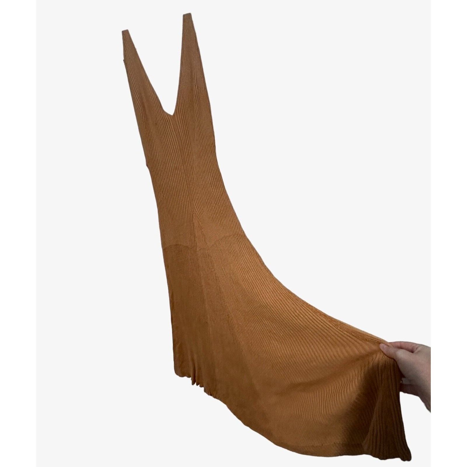 Free People NWT Free People Camel RibKnit VNeck Sleeveless Maxi Dress L Size L / US 10 / IT 46 - 6 Thumbnail