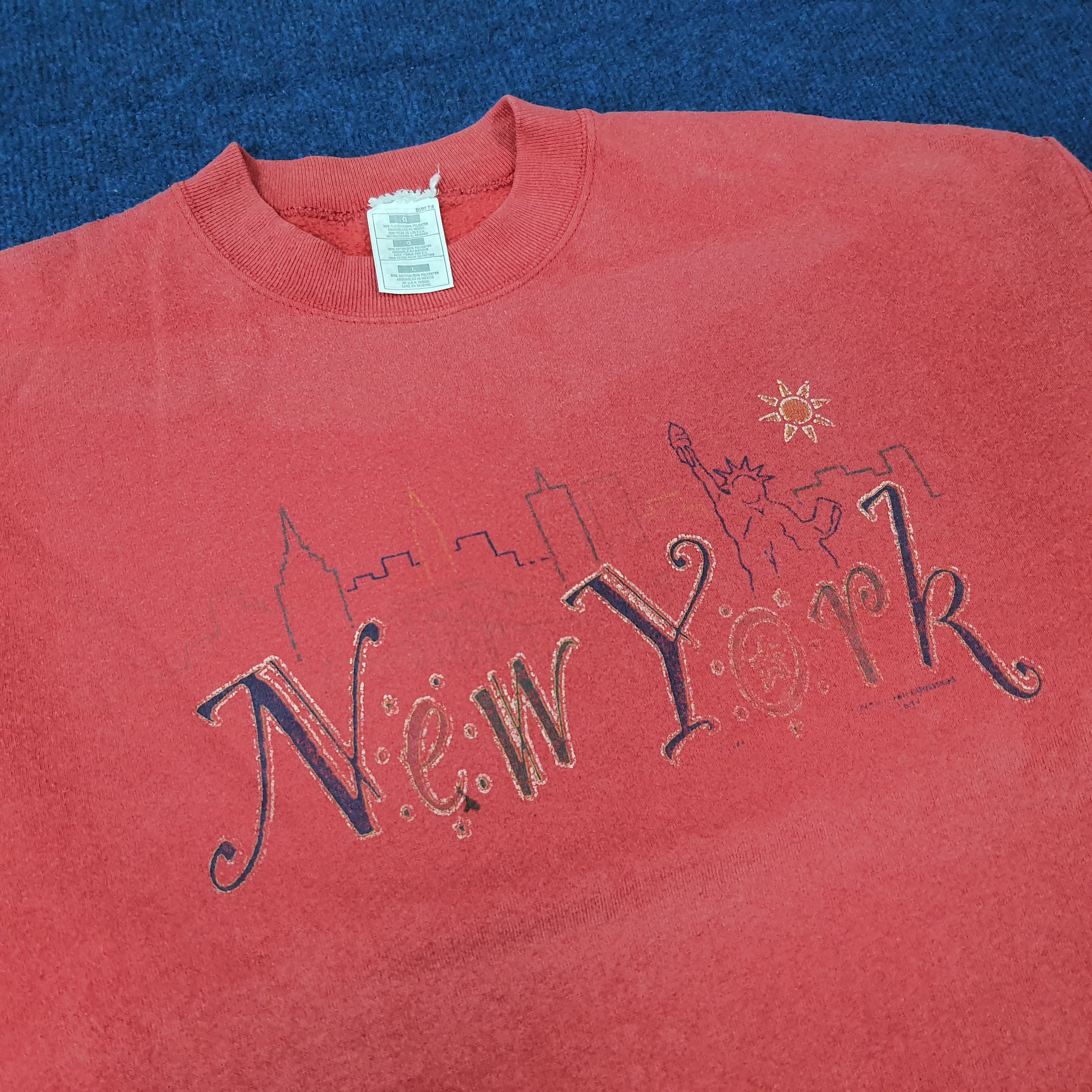 Vintage NYC New York City Streetwear Sweatshirt C270N19