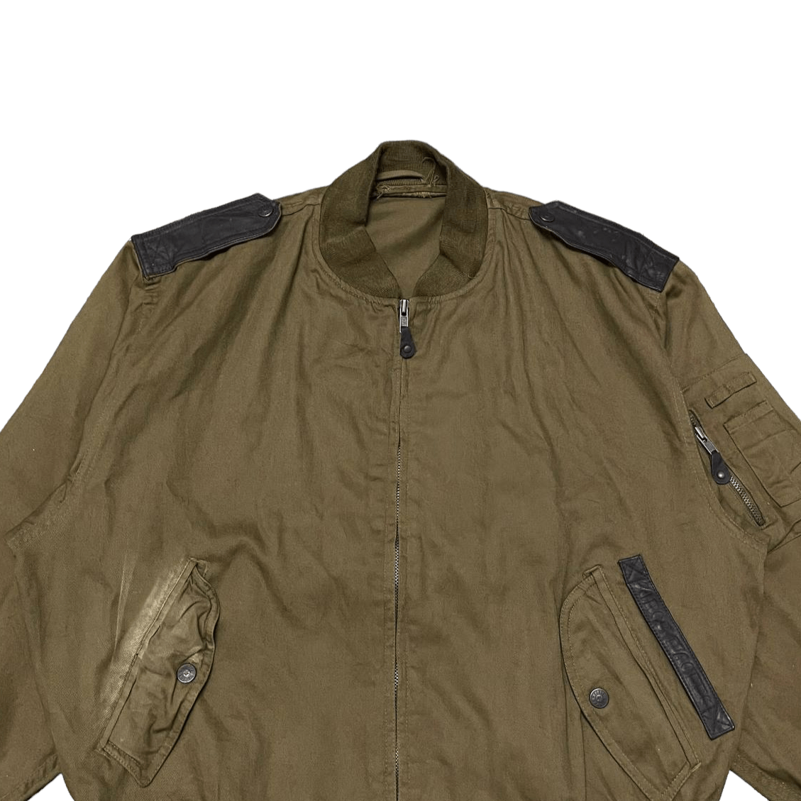 Japanese Brand Vintage Force Macees Military Aircraft Bomber Jacket Size US M / EU 48-50 / 2 - 2 Thumbnail
