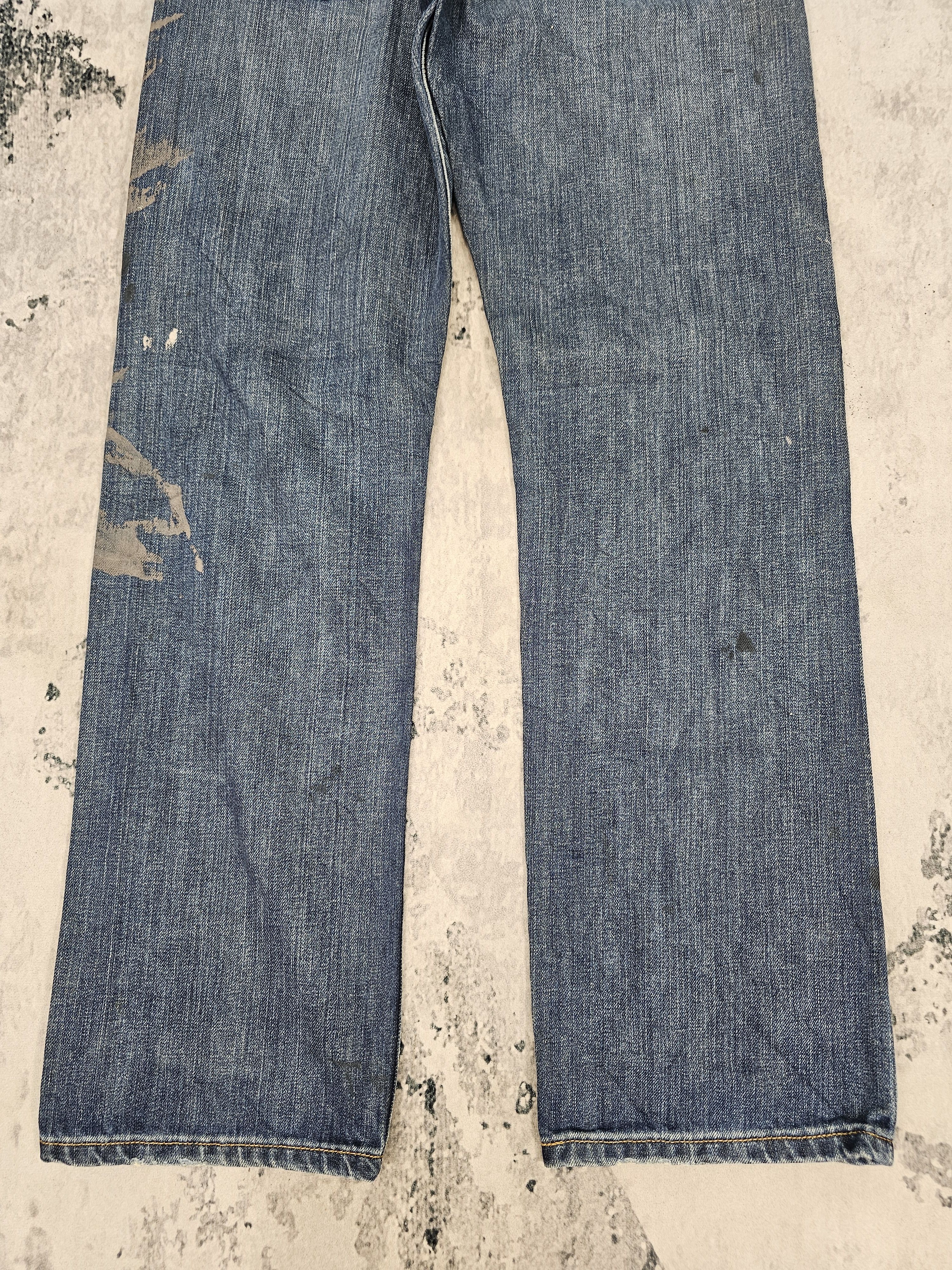Levi's Vintage Clothing Vintage LEVIS 501 Paint Splash Blue Jeans Size 30X31.5 L0526 Size US 30 / EU 46 - 4 Thumbnail
