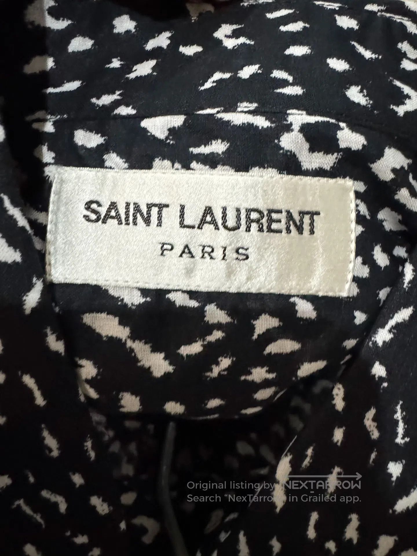 Saint Laurent Paris Saint Laurent Paris size 41 First-Year Leopard Print Shirt Size US S / EU 44-46 / 1 - 4 Thumbnail