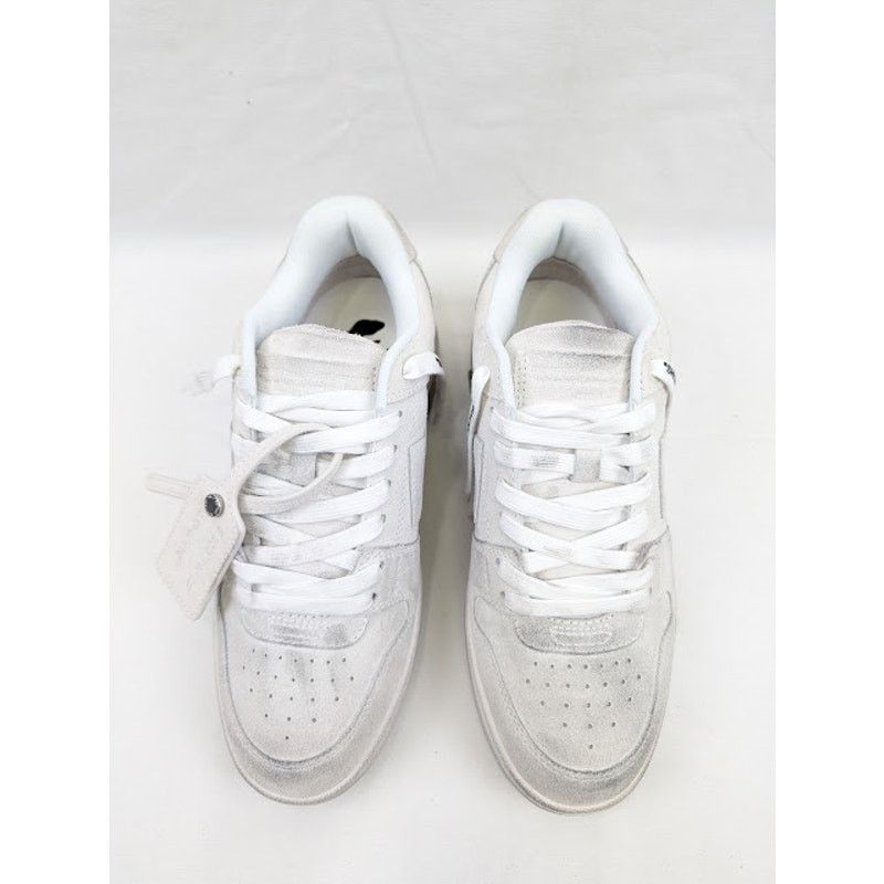 Off-White o1rshd1 Q: 2 / Out Of Office Vintage Suede Sneakers in White Size US 6 / EU 39 - 15 Thumbnail