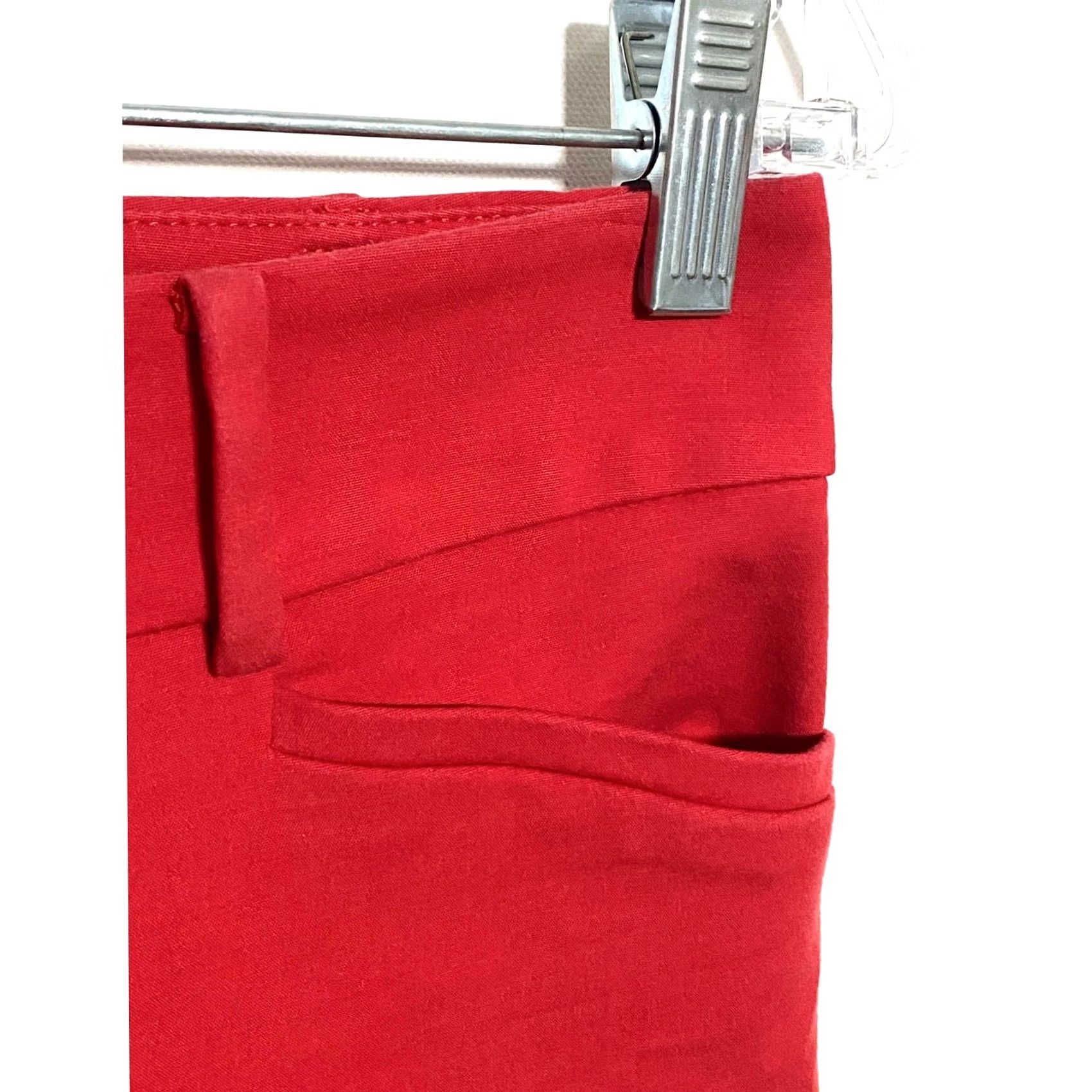 Ann Taylor VINTAGE Loft Marisa Red Riviera Pants Chinos Womens 2P Preppy Classic Minimalist Capsule Size 26" / US 2 / IT 38 - 5 Thumbnail