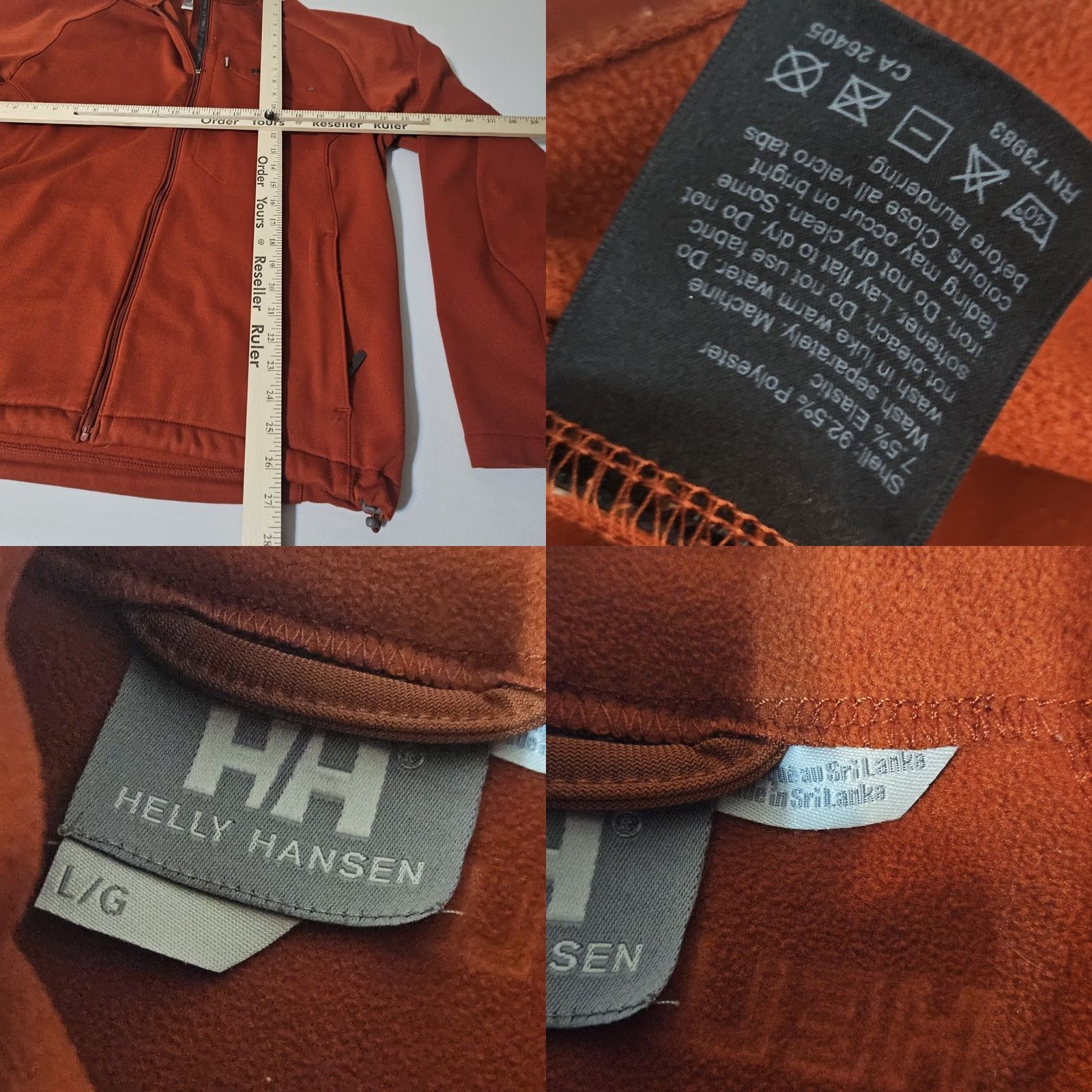 Helly Hansen VINTAGE Helly Hansen Jacket Fleece Pro Stretch Performance Full Zip Snow Pull L Red Mens Size US L / EU 52-54 / 3 - 8 Thumbnail