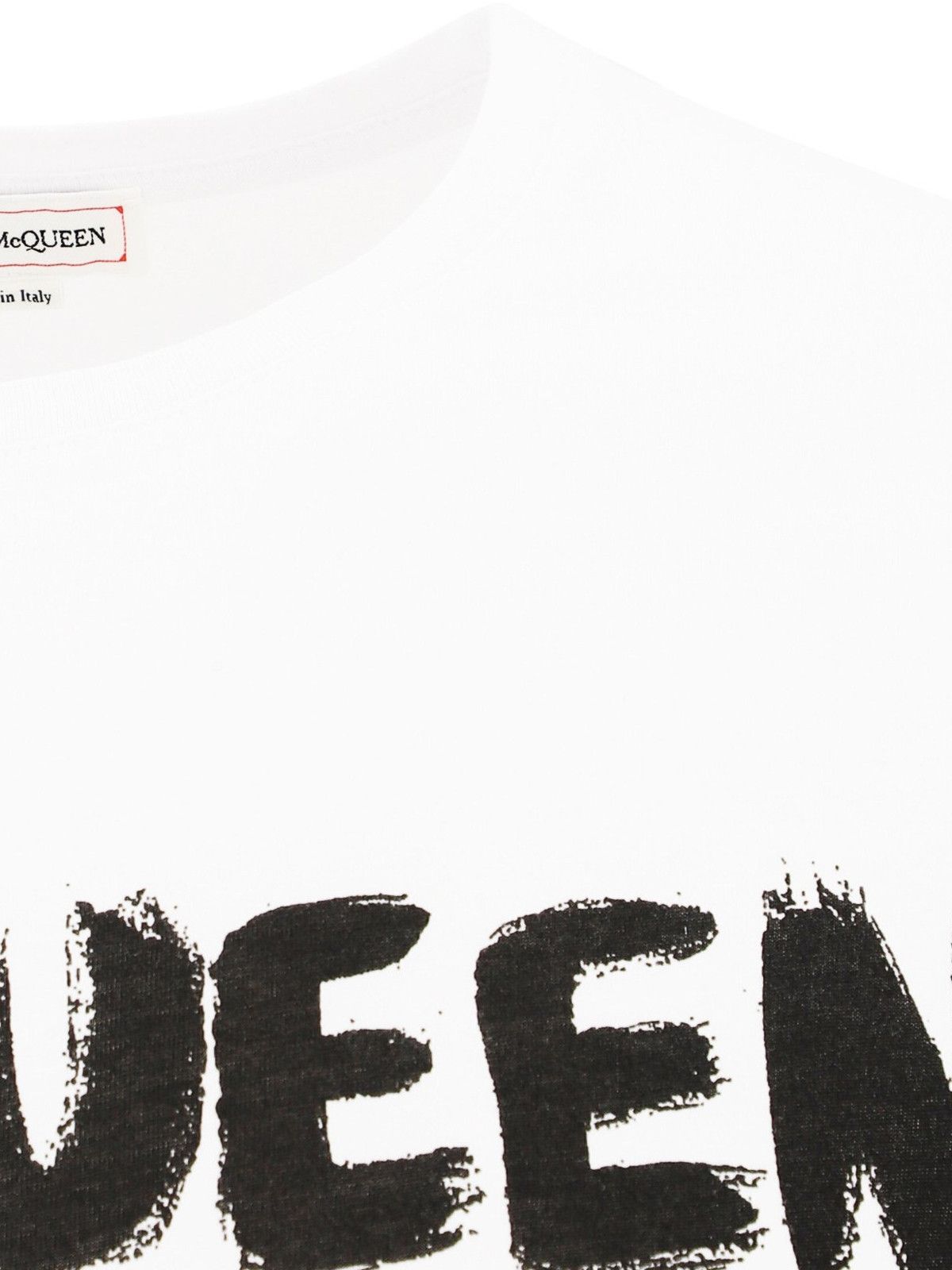 Alexander McQueen o1w1db10725 McQueen Graffiti T-Shirt in White Size US XXL / EU 58 / 5 - 3 Thumbnail