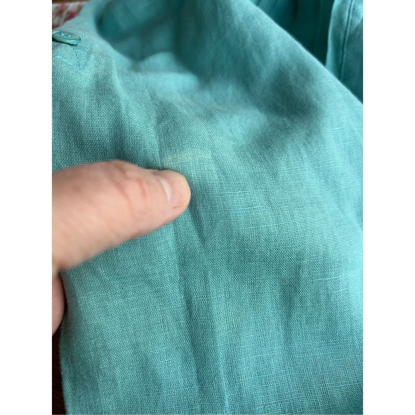 Armani Collezioni Armani Collezioni Women’s Turquoise Button Up Pleated Front Size M / US 6-8 / IT 42-44 - 8 Thumbnail