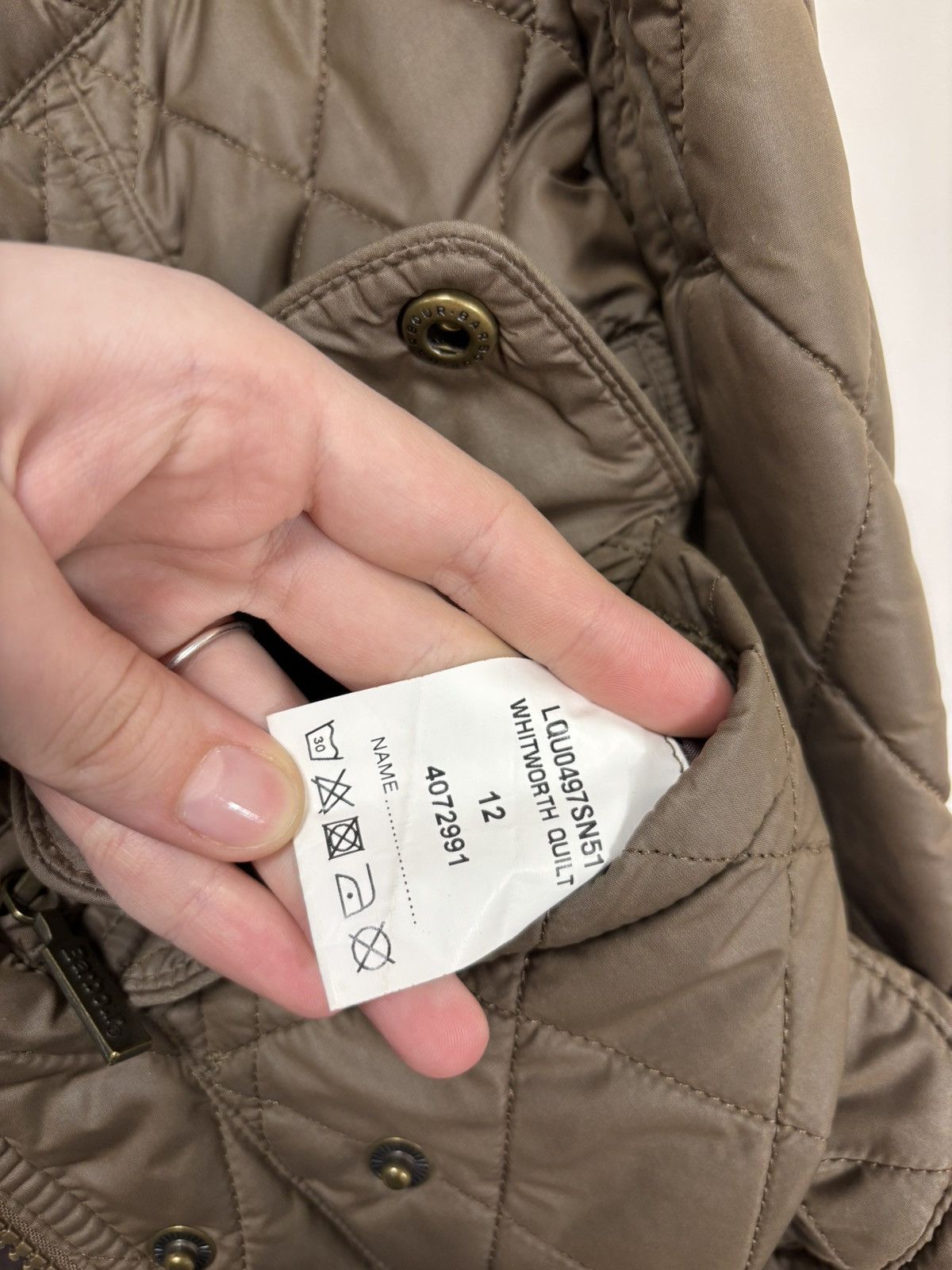 Barbour Barbour International Women’s Whitworth Quilted Jacket Size M / US 6-8 / IT 42-44 - 18 Thumbnail