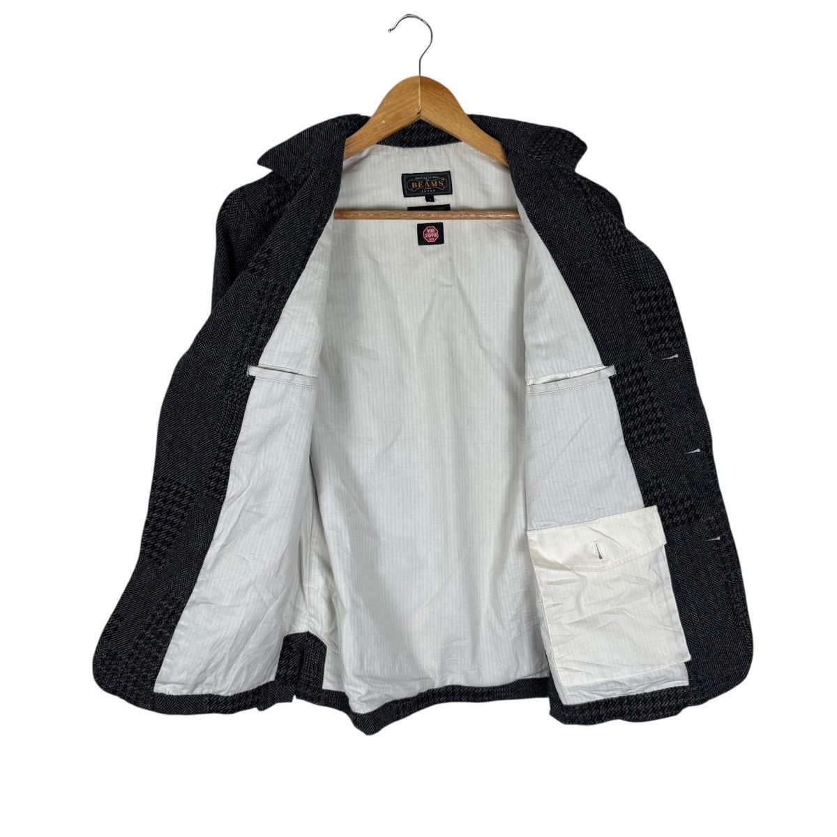 Beams Japan 🌟BEAMS WIND STOPPER HERRINGBONE BLAZER COAT Size US S / EU 44-46 / 1 - 8 Thumbnail