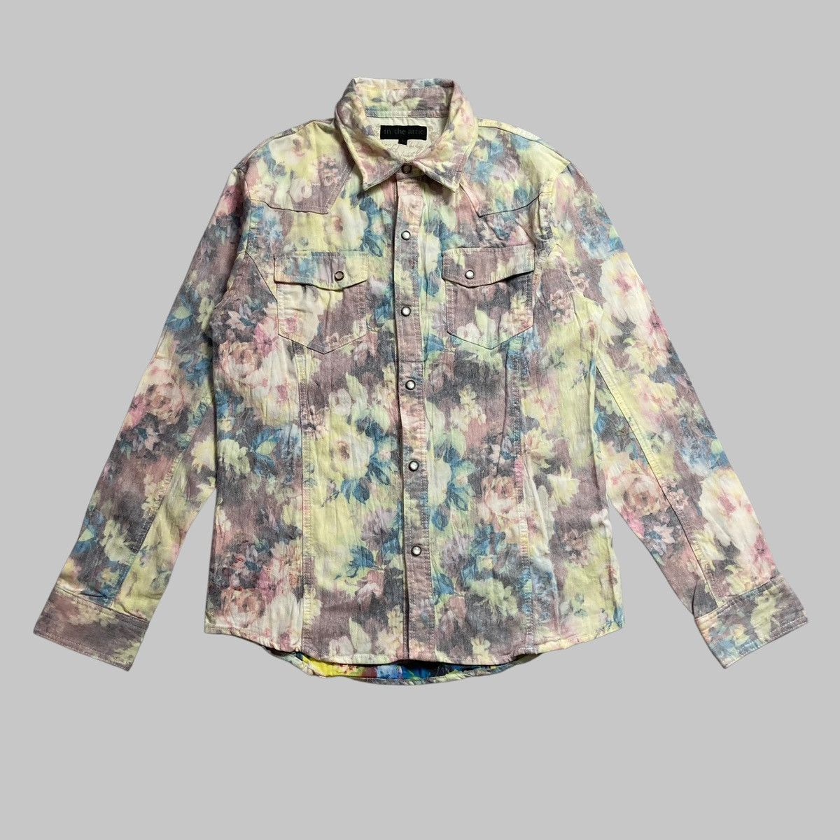 GOSTAR DE FUGA × In The Attic × Japanese Brand IN THE ATTIC - Floral Stone Buttons Up Shirt Flowers Size US M / EU 48-50 / 2 - 1 Thumbnail