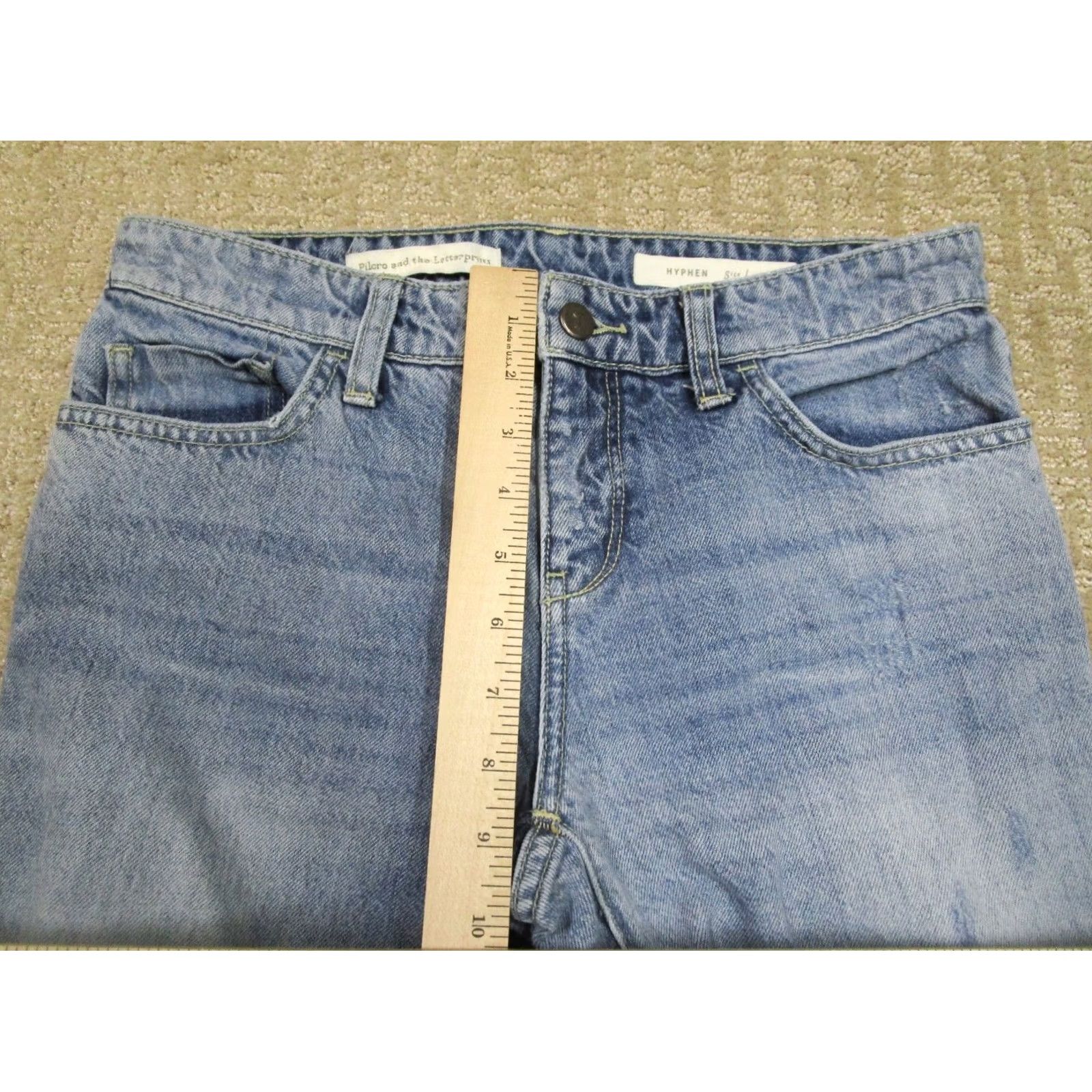 Vintage Pilcro Jeans Women 26 Blue Straight Ankle Logo 5-Pocket Denim Cotton Mid Rise Regular Fit 27In Inseam Size 26" / US 2 / IT 38 - 6 Thumbnail