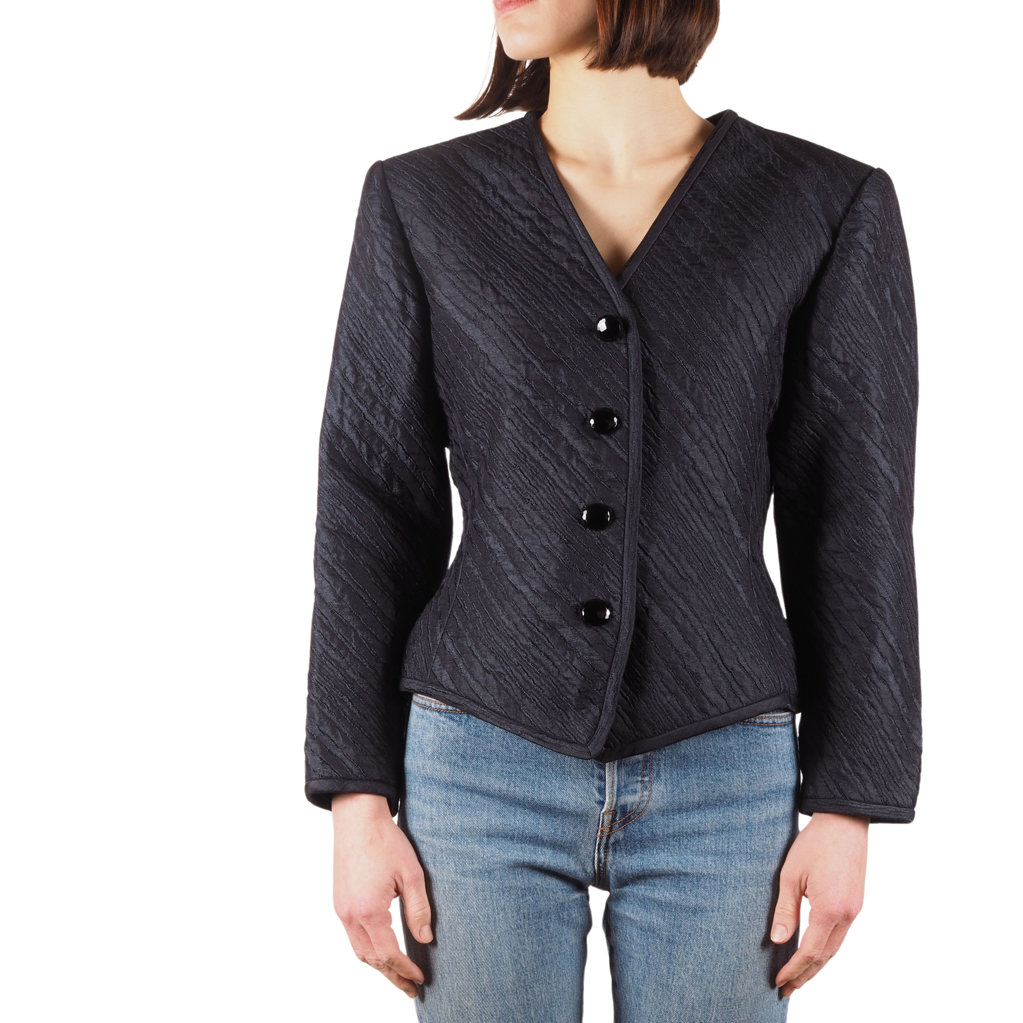 Yves Saint Laurent Vintage Rive Gauche Black Blazer Jacket