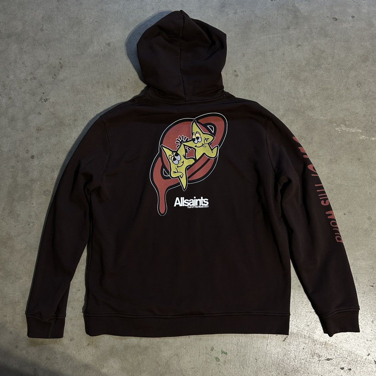 Allsaints All Saints High-Five Graphic Print Hoodie cactus jack Size US L / EU 52-54 / 3 - 1 Thumbnail