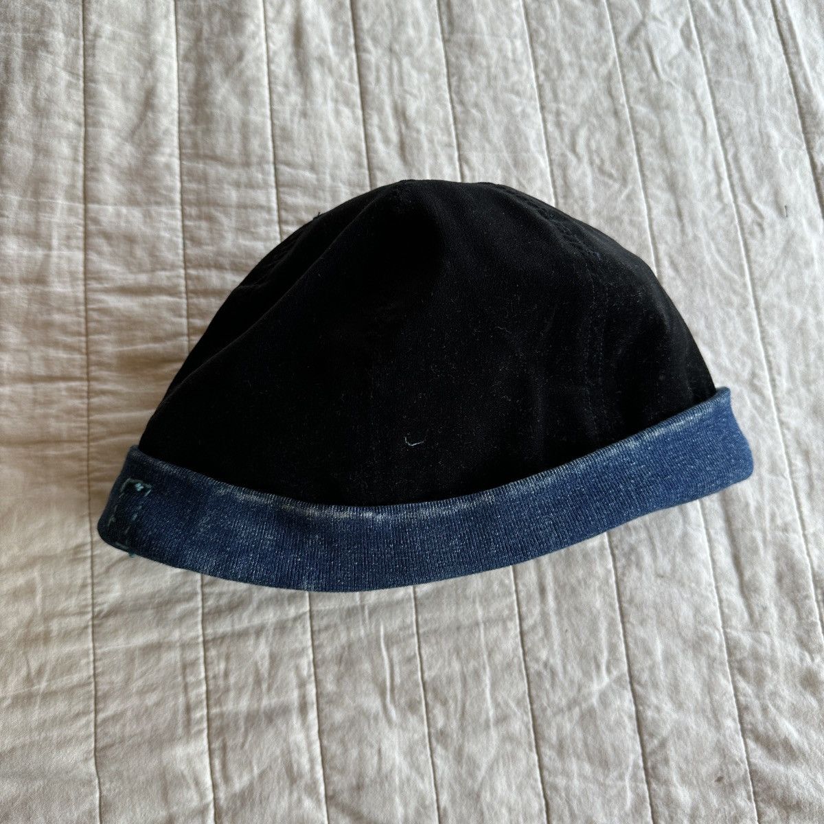 Kapital Boro Patchwork Trashed Reversible Beanie Sashiko Fisherman Size ONE SIZE - 8 Thumbnail
