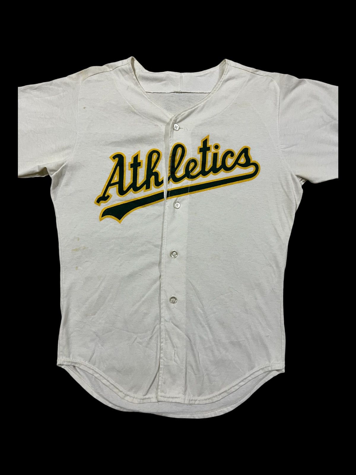 MLB × NFL × Vintage 1990s Oakland A's Athletic Rawling MLB Baseball Jersey Size US M / EU 48-50 / 2 - 3 Thumbnail