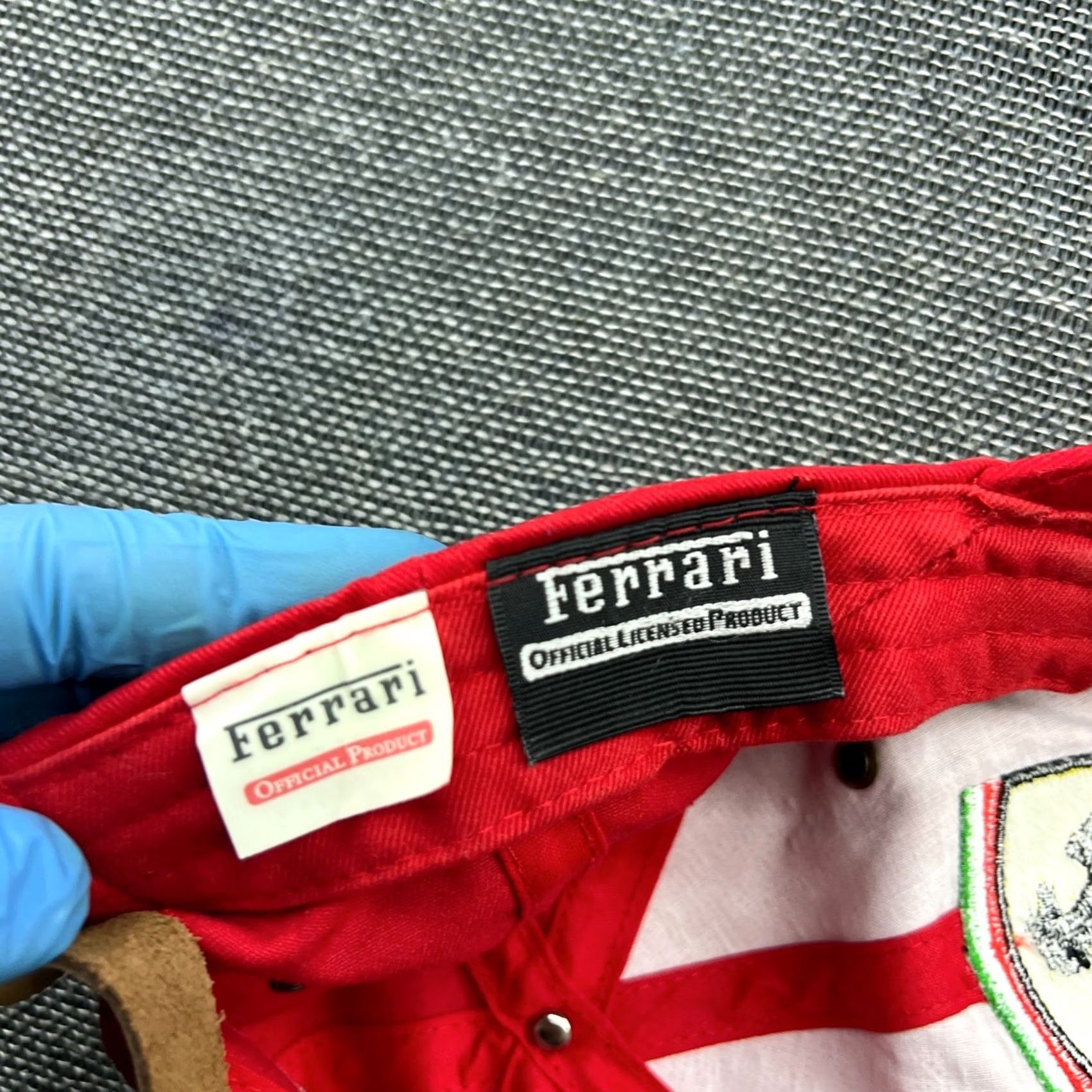 Ferrari VINTAGE Ferrari Scudaria Cap One Size Adjustable Racing Red Official Product Hat Unisex Adults 90s Beanie Size ONE SIZE - 5 Thumbnail