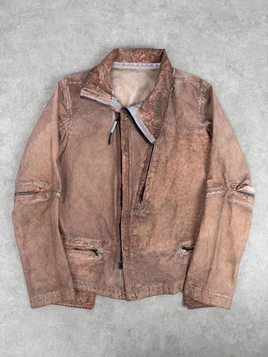 Isaac Sellam Experience Isaac Sellam Avant-Garde Rouille Asymmetrical Leather Jacket Size US L / EU 52-54 / 3 - 2 Thumbnail