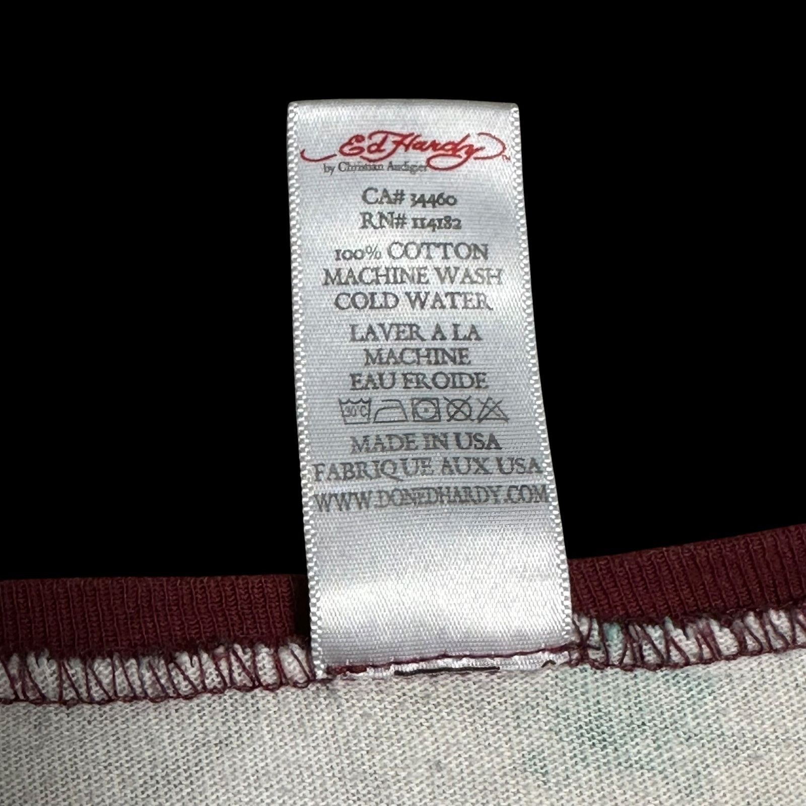 Ed Hardy Vintage Y2K Ed Hardy Christian Audiger Eagle Long Sleeve Tee Size US XXL / EU 58 / 5 - 6 Thumbnail