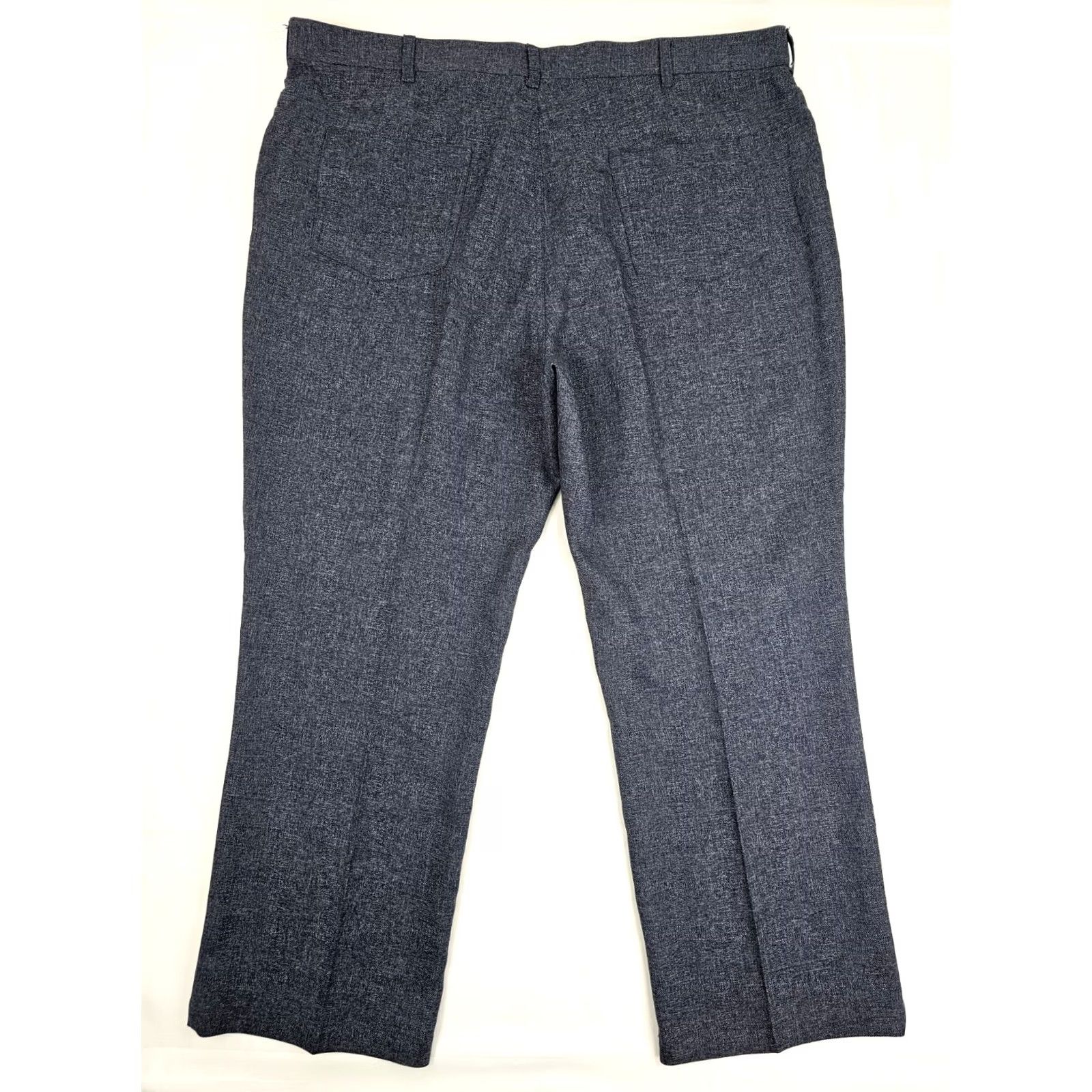 Haband VINTAGE Haband Fit Forever Heather Blue Pants Men 44x30 Polyester Straight Leg EUC Size US 44 / EU 60 - 8 Thumbnail