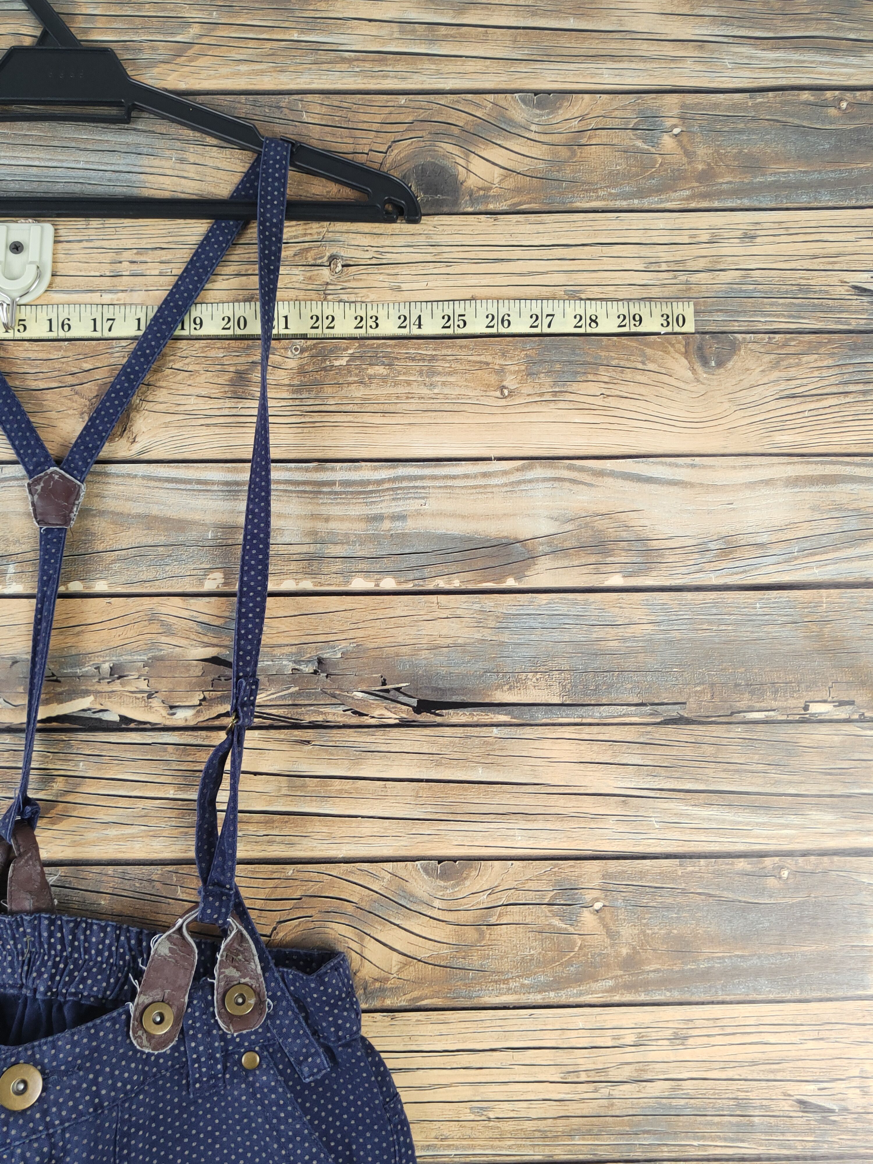 Japanese Brand × Vintage DL Japanese Brand Navy Suspender Pants #1112 Size 28" / US 6 / IT 42 - 4 Thumbnail