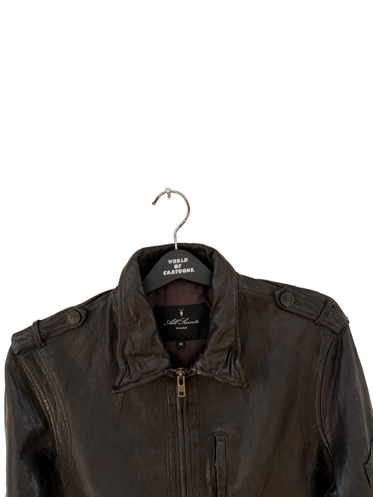 Allsaints SS 08 AllSaints Spitalfields Patina Leather Snitch Jacket Size US M / EU 48-50 / 2 - 7 Thumbnail