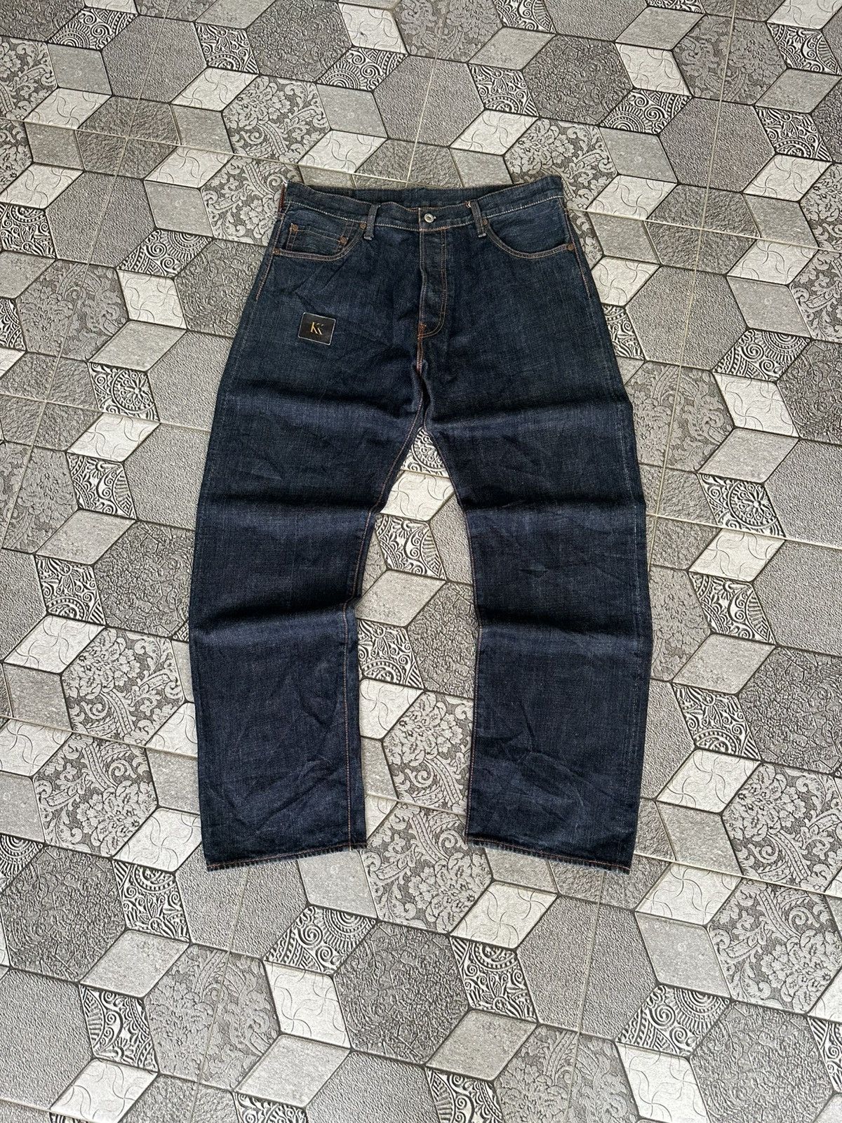 Evisu EVISU PARIS FRANCE RED DAICOCK SELVEDGE DENIM Size US 38 / EU 54 - 2 Thumbnail