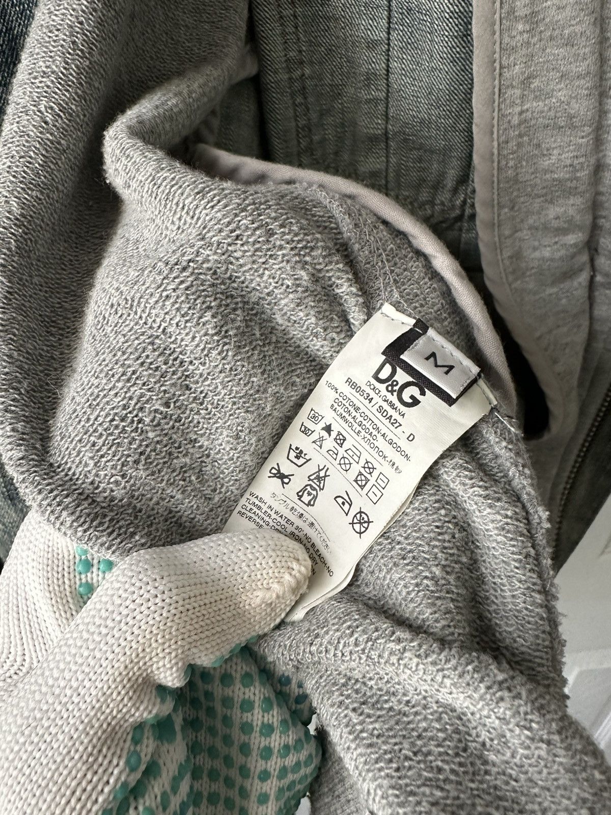 Dolce & Gabbana Dolce & Gabbana Hybrid Denim Fleece Size US M / EU 48-50 / 2 - 6 Thumbnail