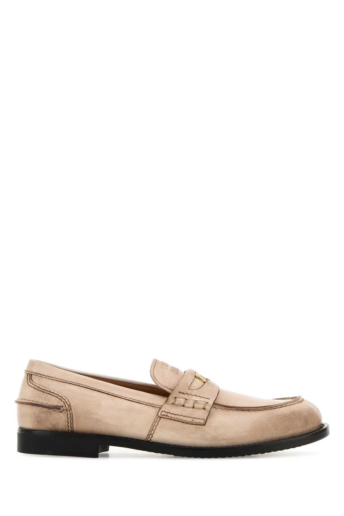 Miu Miu Sand Leather Loafers Size US 11 / IT 41 - 1 Thumbnail