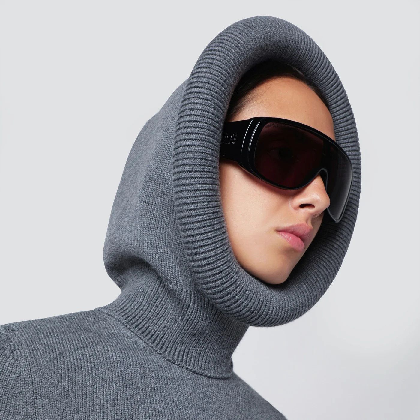 Alaia o1d2blof0426 Wool Hoodie in Gray Size M / US 6-8 / IT 42-44 - 4 Thumbnail