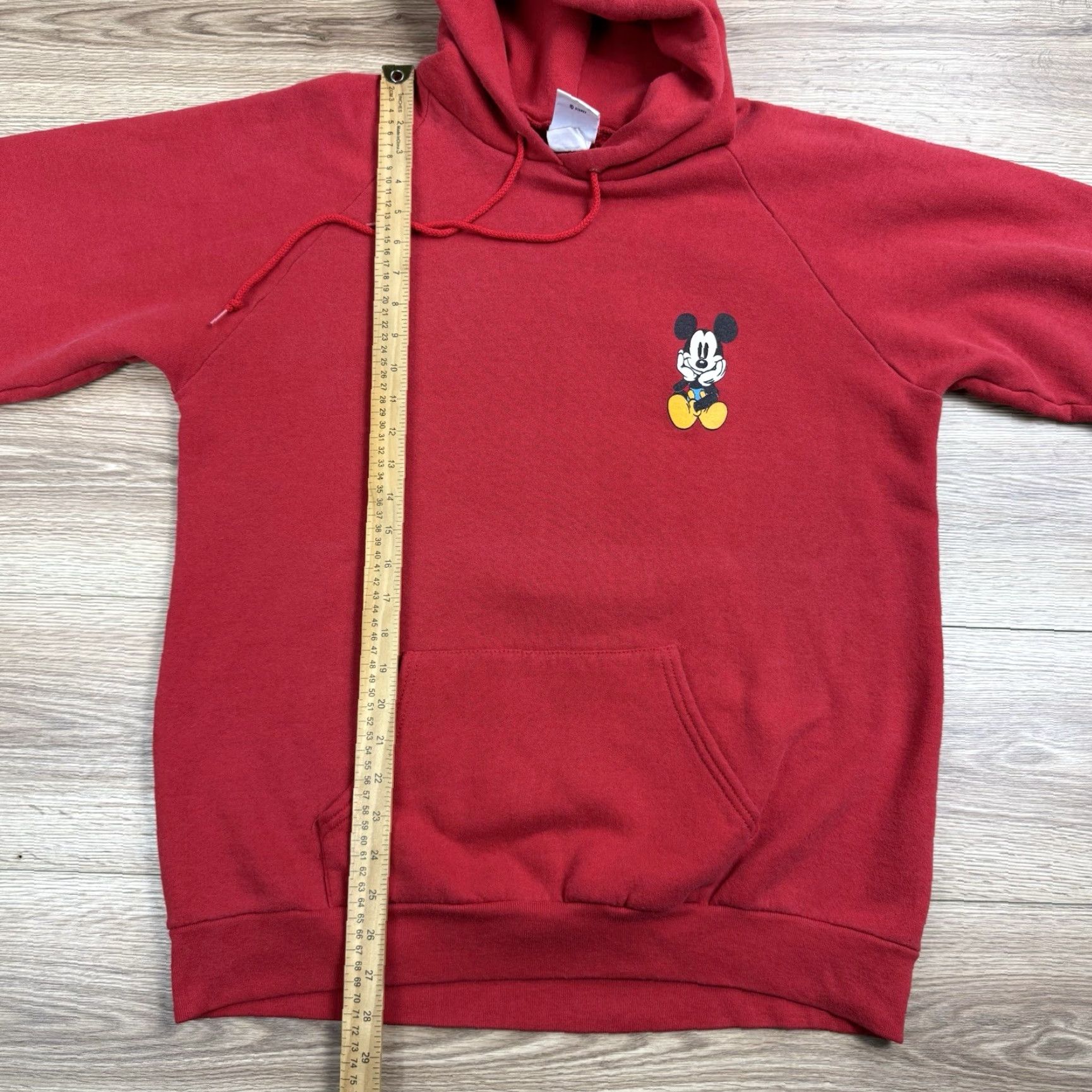Mickey & Co. VINTAGE Mickey & Co Red Hoodie 90s Mickey Graphic Front Back Sz XL Mens Size US XL / EU 56 / 4 - 4 Thumbnail