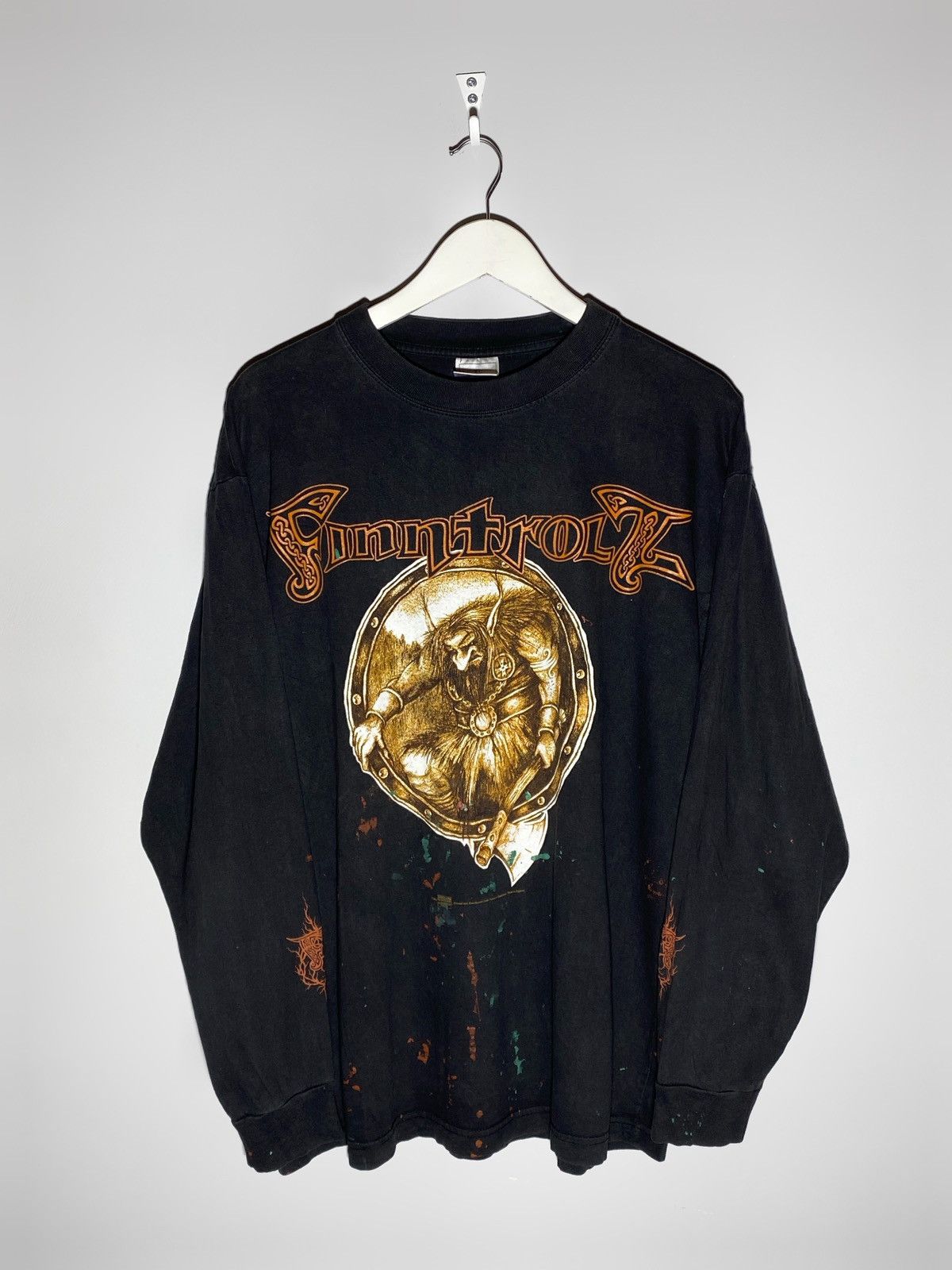 Band Tees Vintage 2000 Finntrolz Black Metal Band Long Sleeve Tee Size US XL / EU 56 / 4 - 1 Thumbnail
