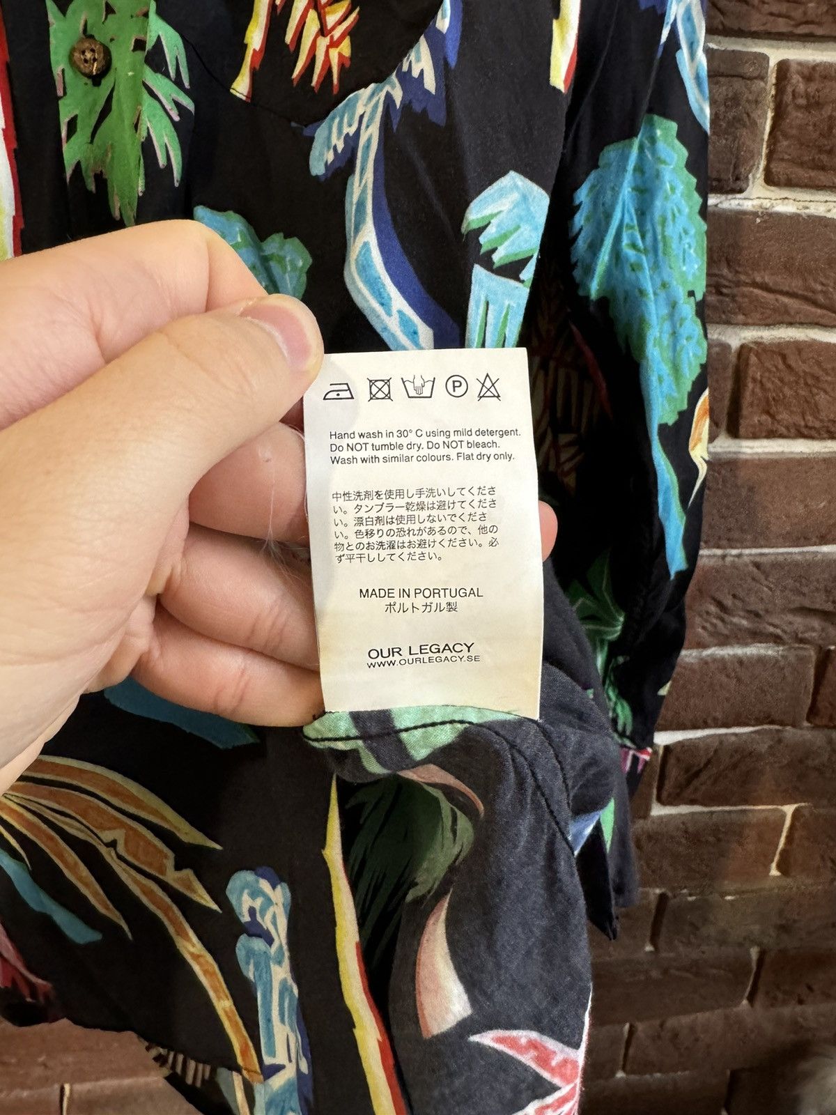 Our Legacy Rare Our Legacy Palm Trees Pattern 44 Rayon Button Up Shirt Size US S / EU 44-46 / 1 - 7 Thumbnail