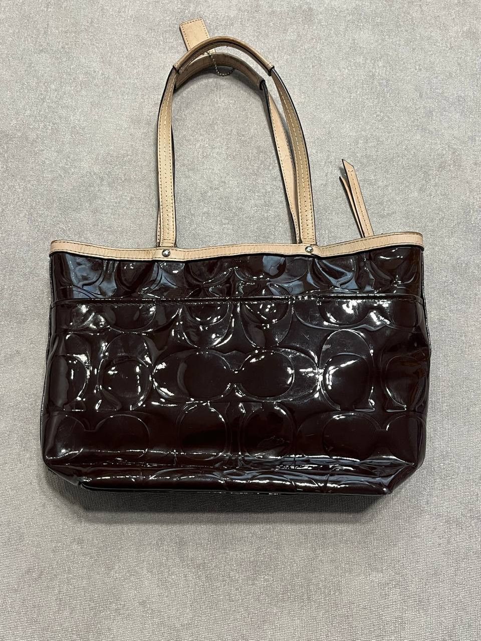 Coach Rare Coach Monogram Brown Women`s Large Bag Size ONE SIZE - 6 Thumbnail