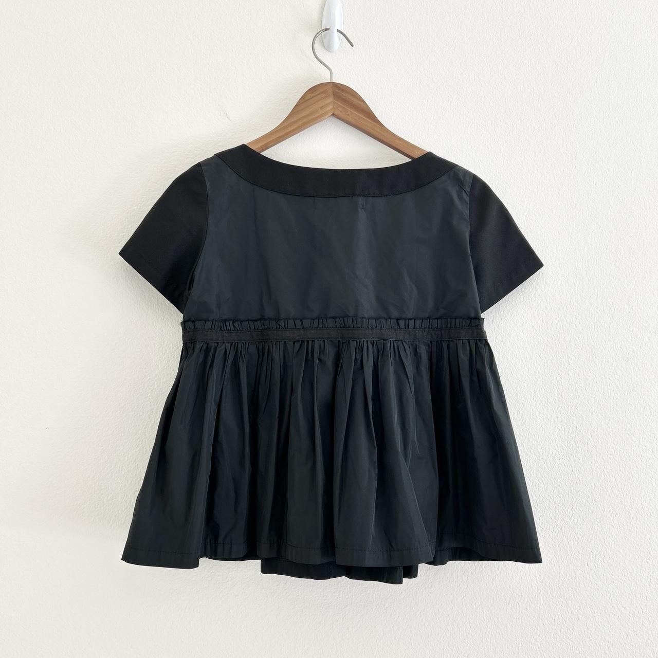 Tricot Comme des Garcons Spring 2007 Babydoll Style Pleated Bow Tie Blouse Size M / US 6-8 / IT 42-44 - 7 Thumbnail